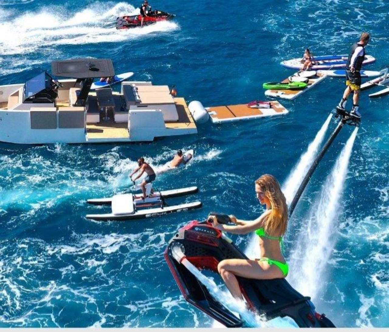 ¿Cómo realizar Flyboard Ibiza y otros deportes acuáticos en el Mediterráneo? Yacht IN Ibiza