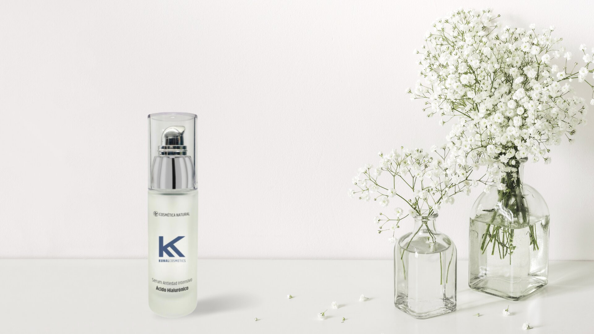 El sérum antiedad de cosmética natural de Kunal Cosmetics