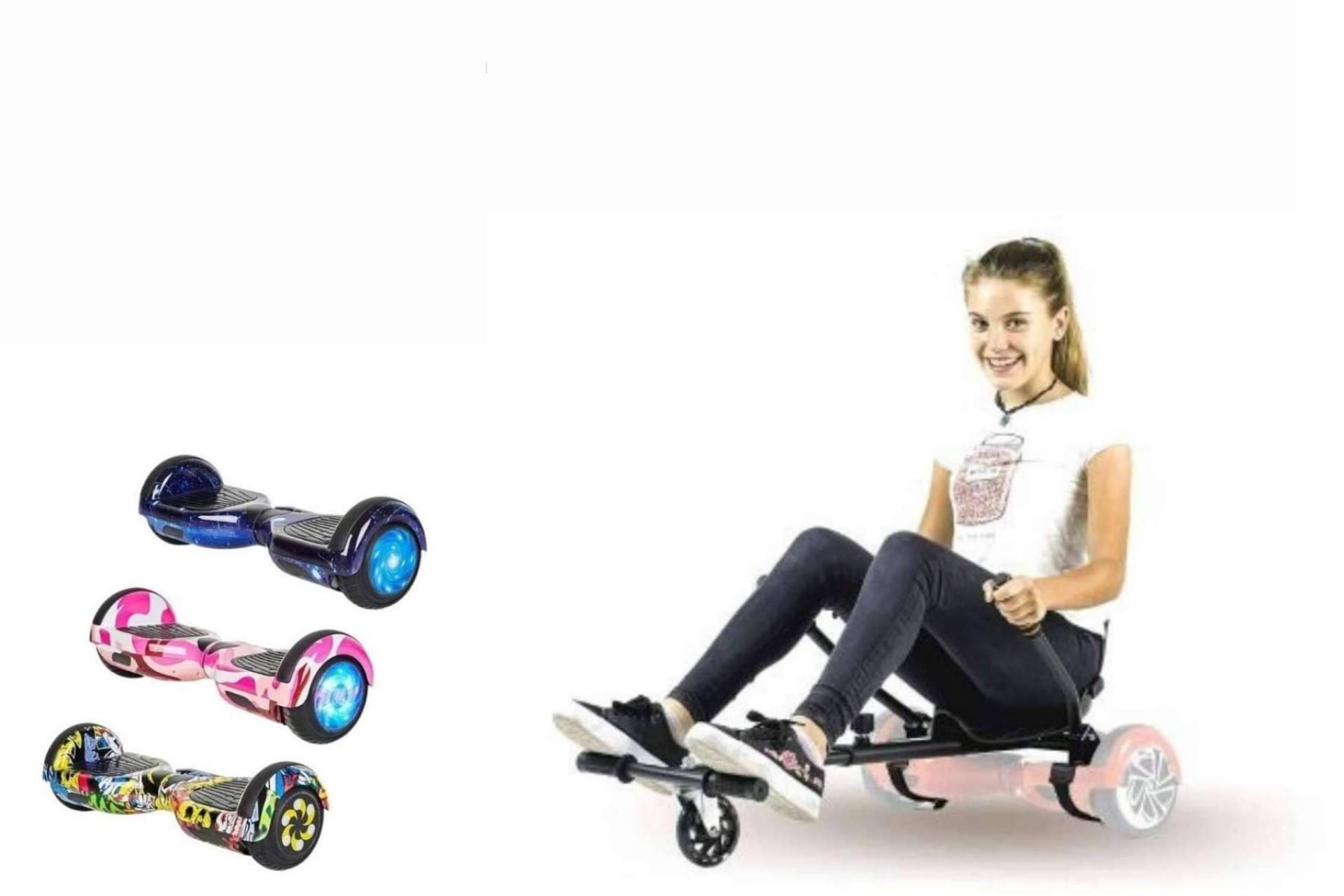 En el catálogo de juguetes de movilidad eléctrica de SABWAY se encuentran hoverboards y patinetes eléctricos para niños