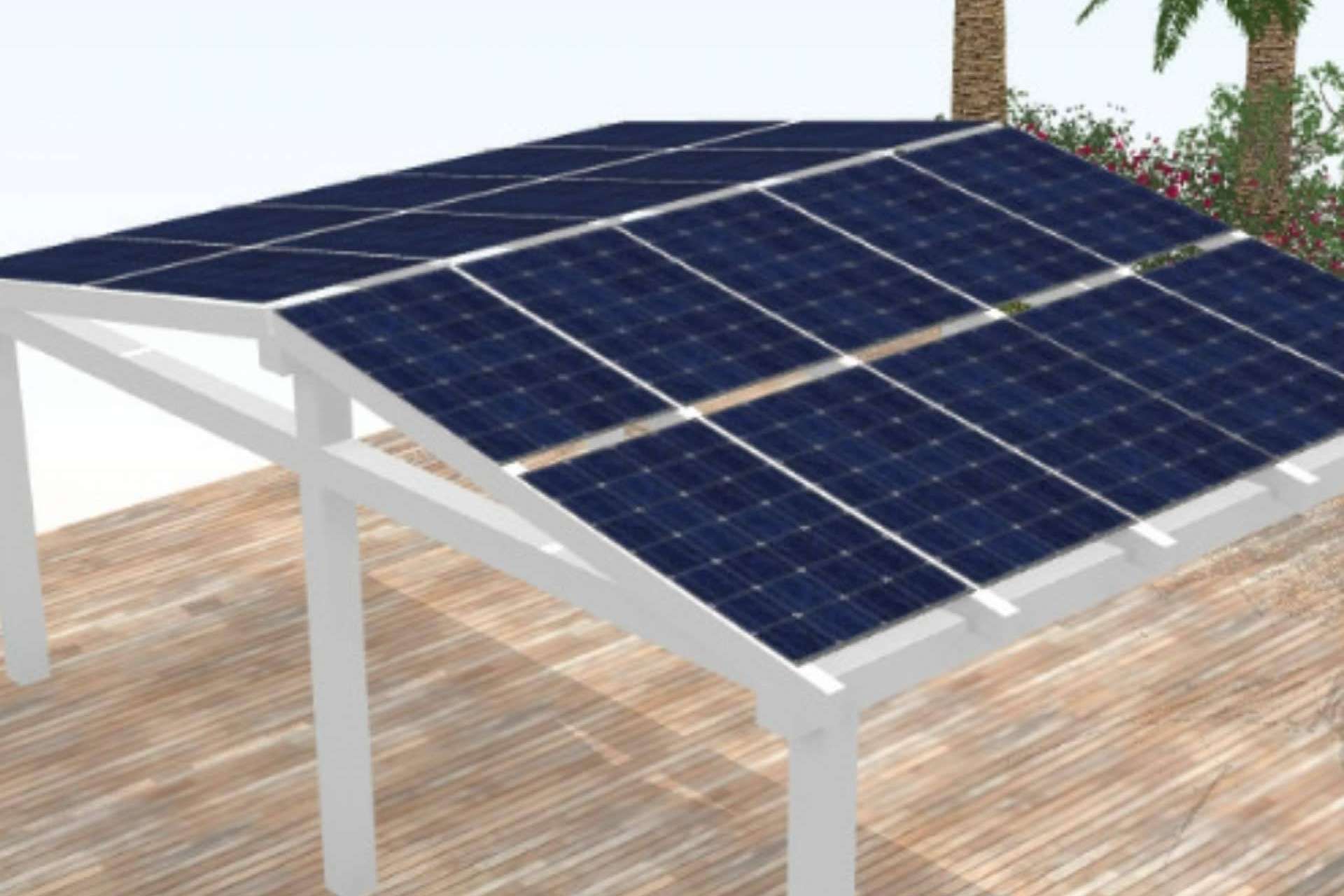Solar Energy y su pérgola solar fotovoltaica entre las alternativas para producir energía solar