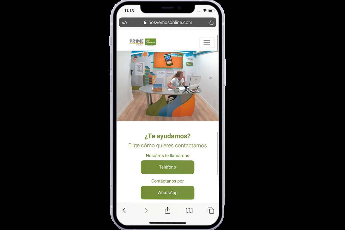 Prime Energy: Nos vemos online, el servicio de atención virtual en directo inclusivo