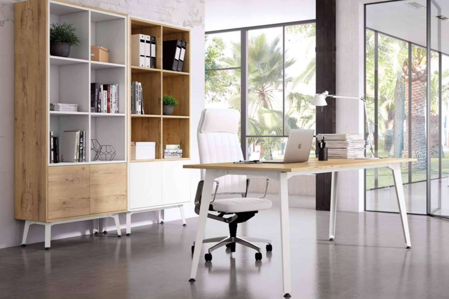 Mobiliario de oficina en Madrid con montaje gratuito con Officedeco