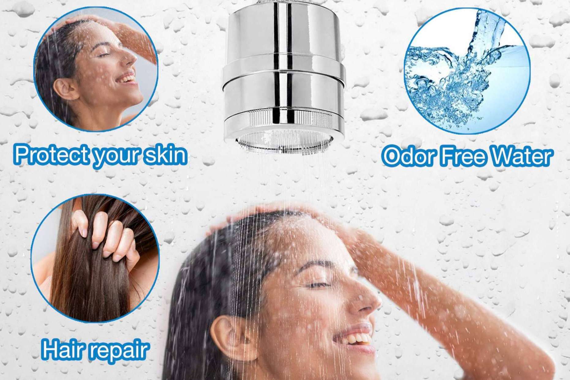 El filtro de agua de H20 Taps para la alcachofa de ducha