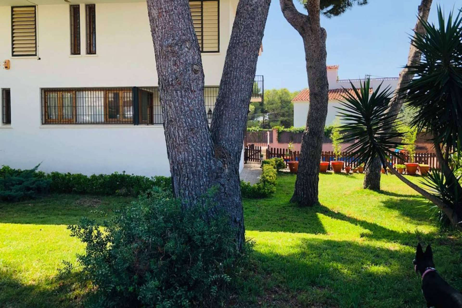 Mansión en entorno de playa y jardín con piscina particular