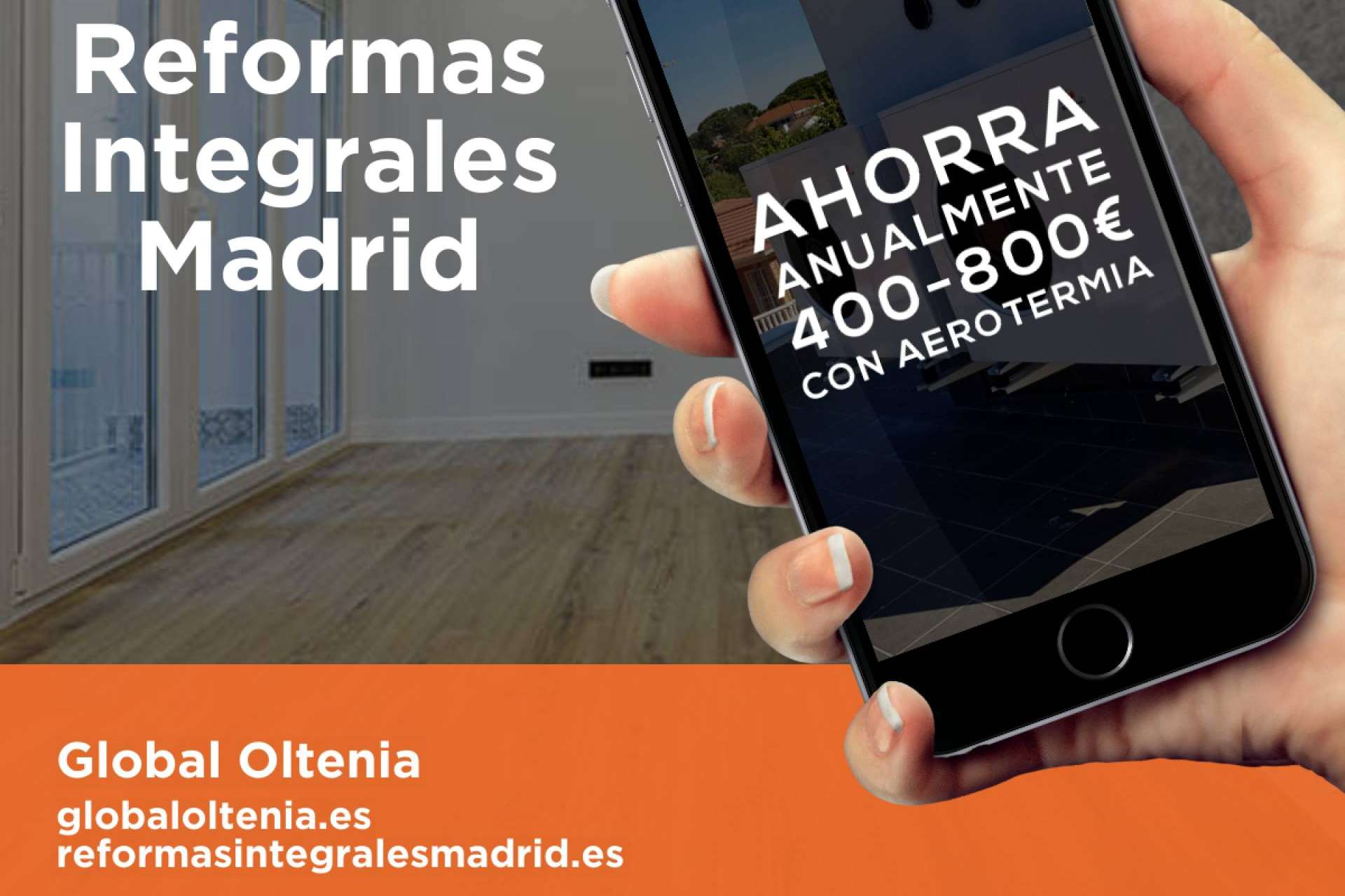 Ahorro energético de hasta el 70% con los servicios de aerotermia en Madrid de la compañía Global Oltenia
