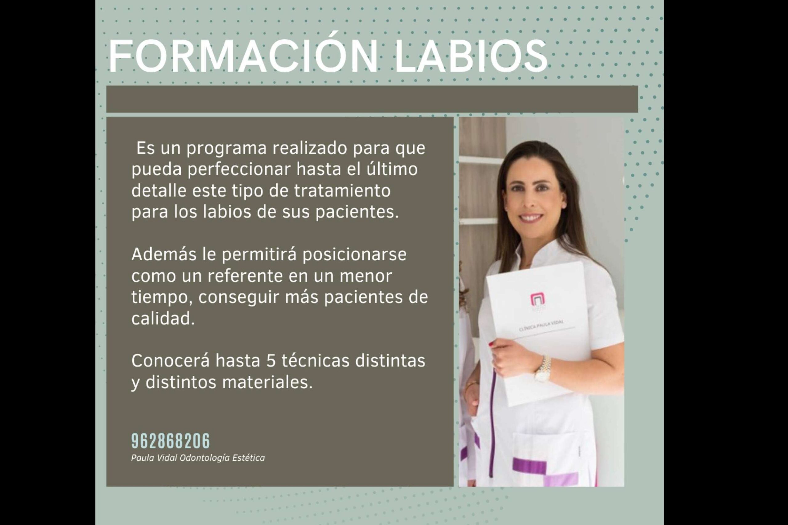 Clínica Paula Vidal, curso para odontólogos de relleno de ácido hialurónico