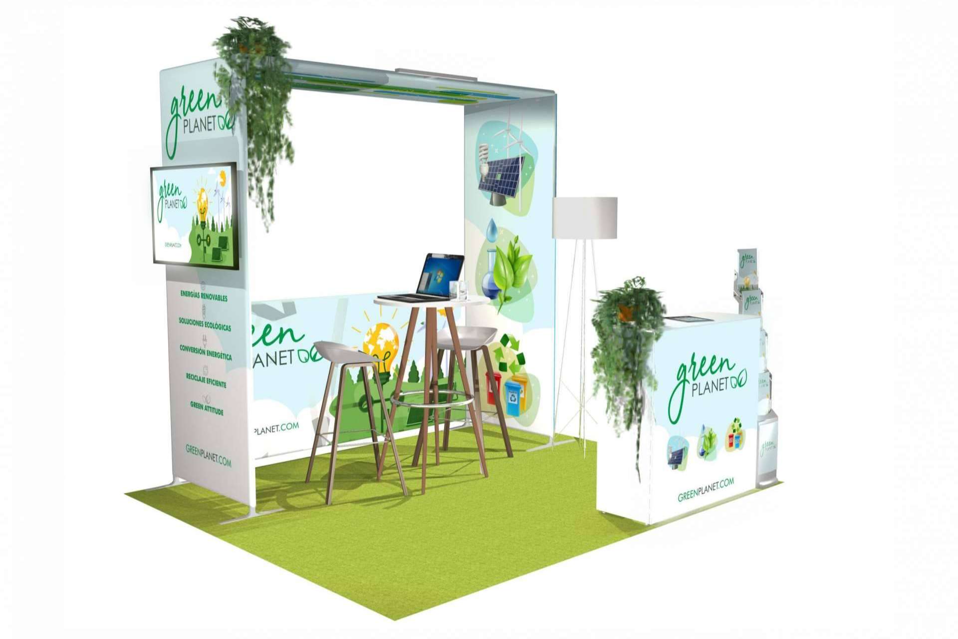 Ahorrar entre el 60 % y el 90 % en próximas ferias a través del stand reutilizable que ofrece la empresa Olika Stands