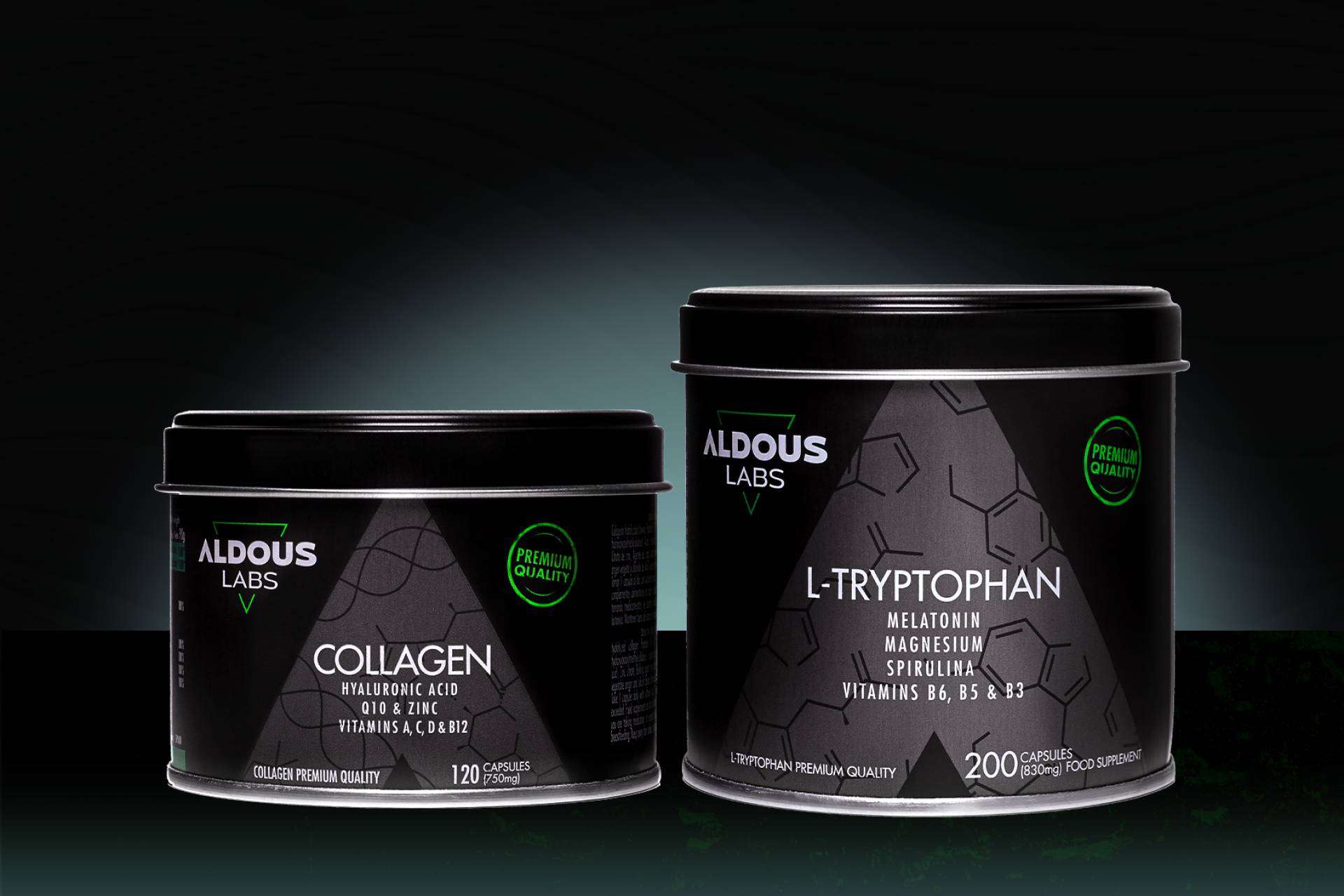 Colágeno y Triptófano con Melatonina, los nuevos productos de éxito de Aldous Bio