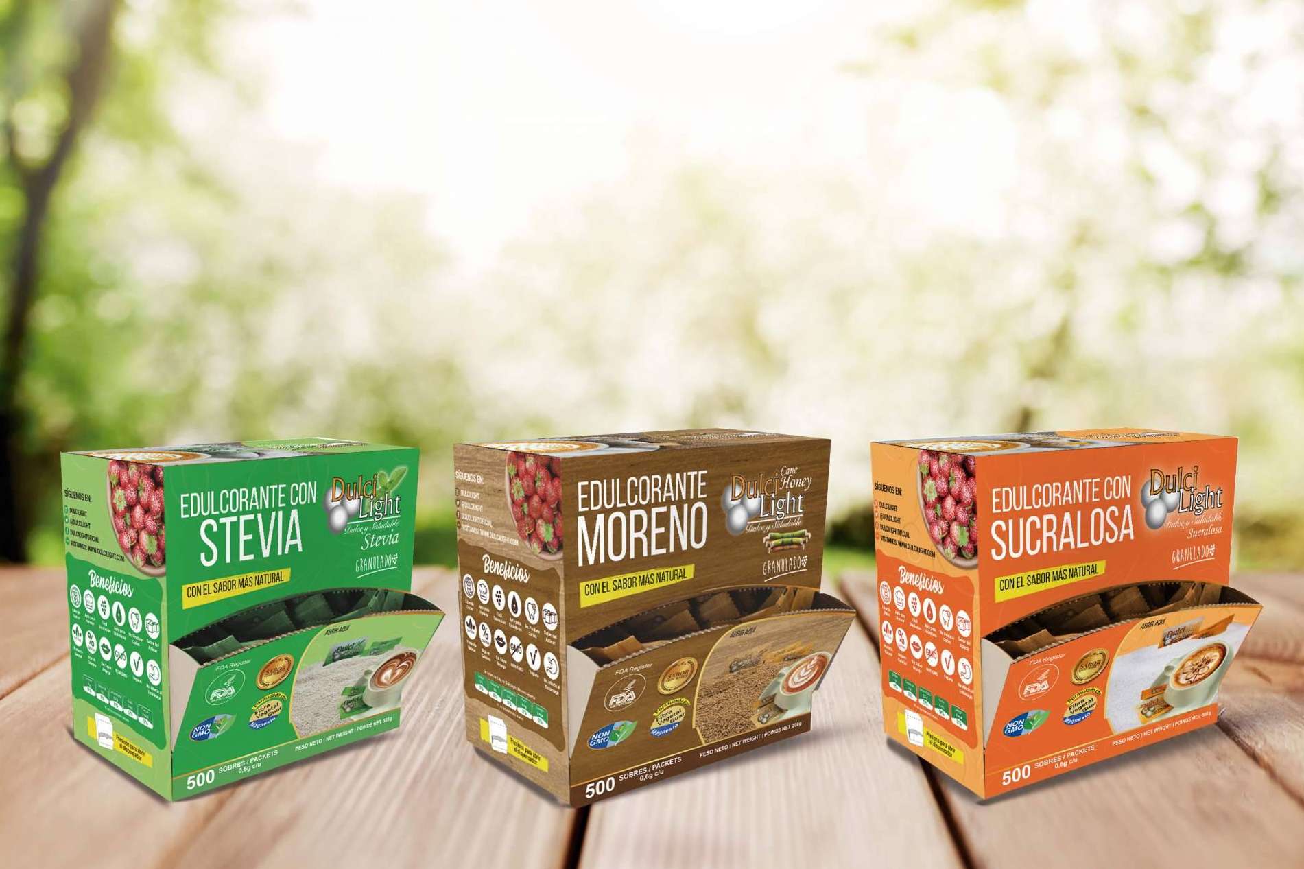 Dulcilight son Edulcorantes Zero con sabor natural de la empresa Edulcodiet SL