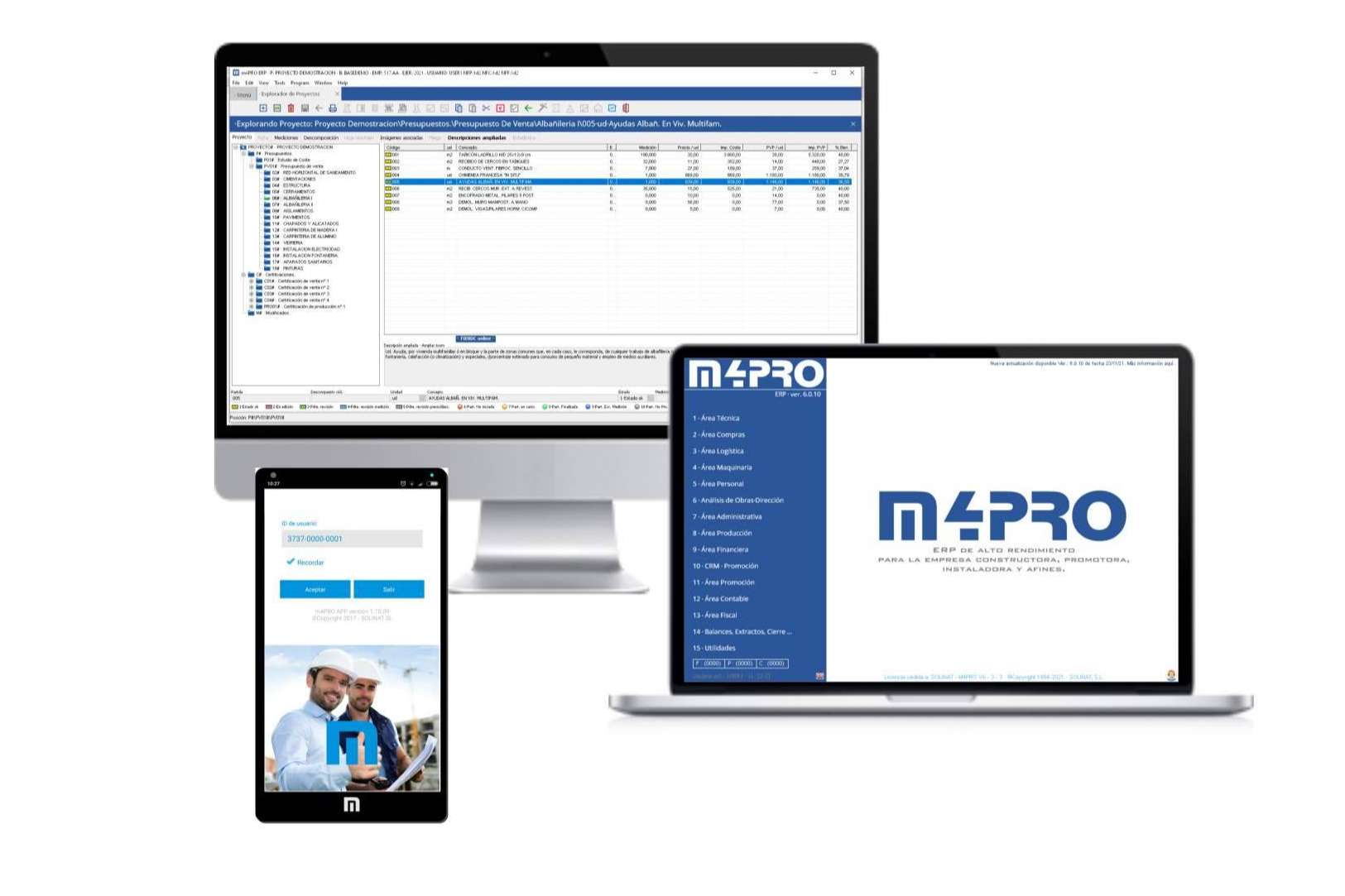 El software m4PRO ERP y los beneficios que ofrece a las empresas de construcción