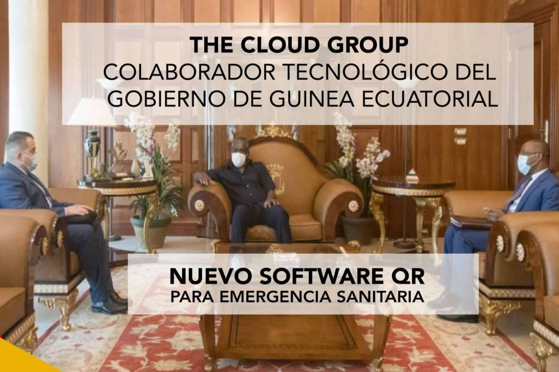 La empresa tecnológica elegida para desarrollar el sistema QR del sistema sanitario de Guinea Ecuatorial es The Cloud Group
