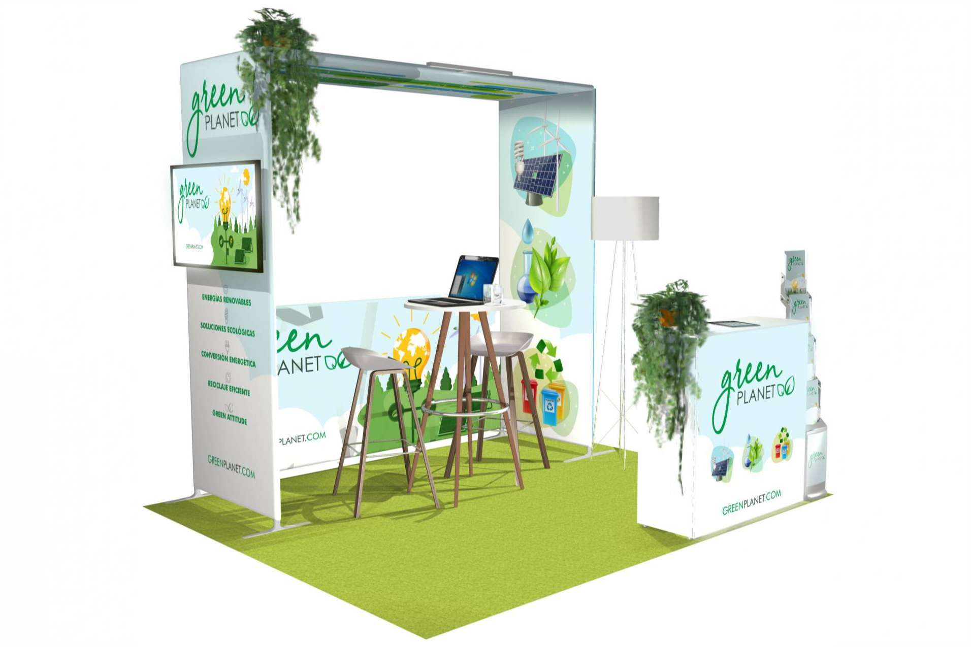 Un gran aliado en ferias, eventos y congresos es el stand portátil