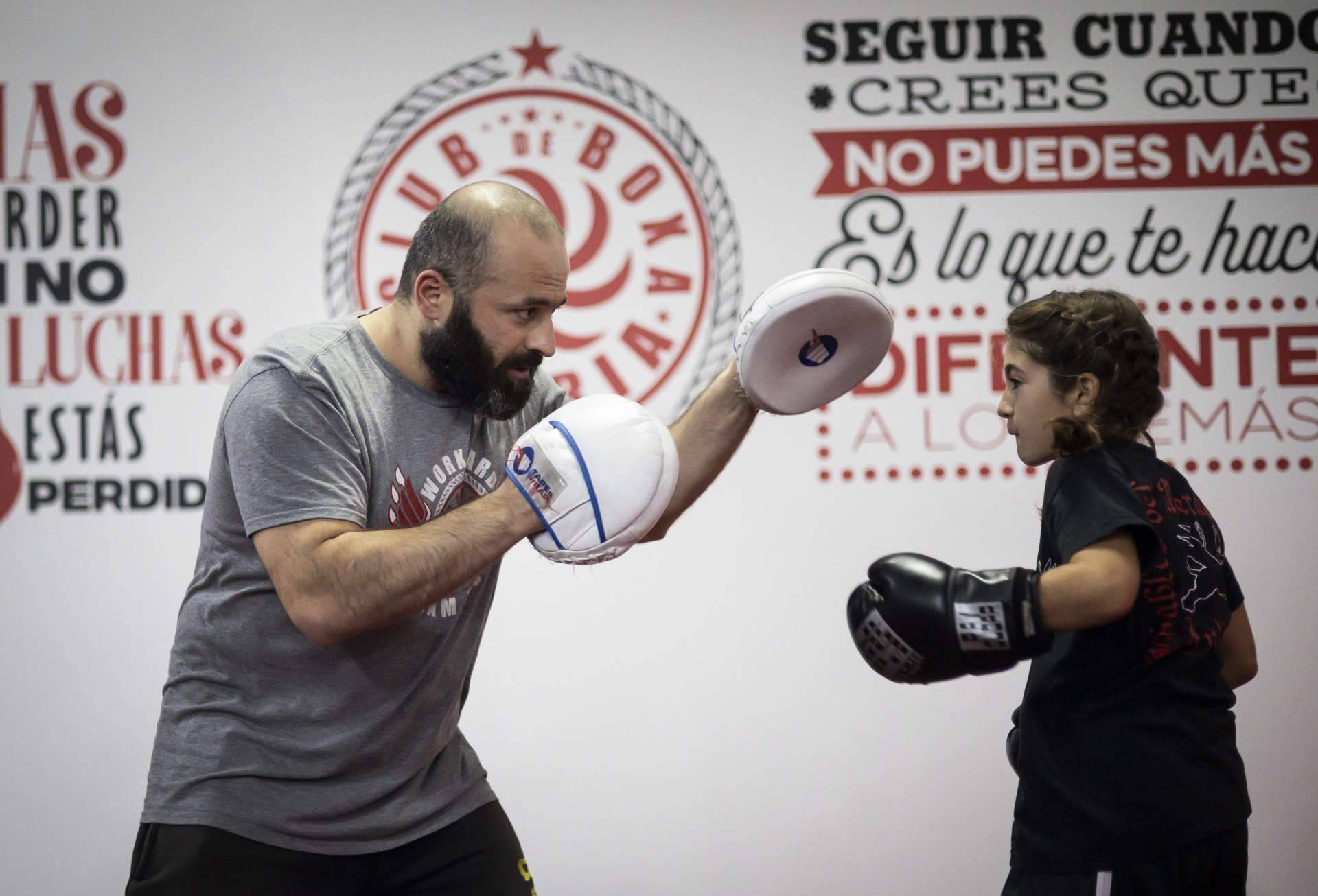 El Club Boxa Iberia y su entrenador y cofundador Berdia Liparteliani