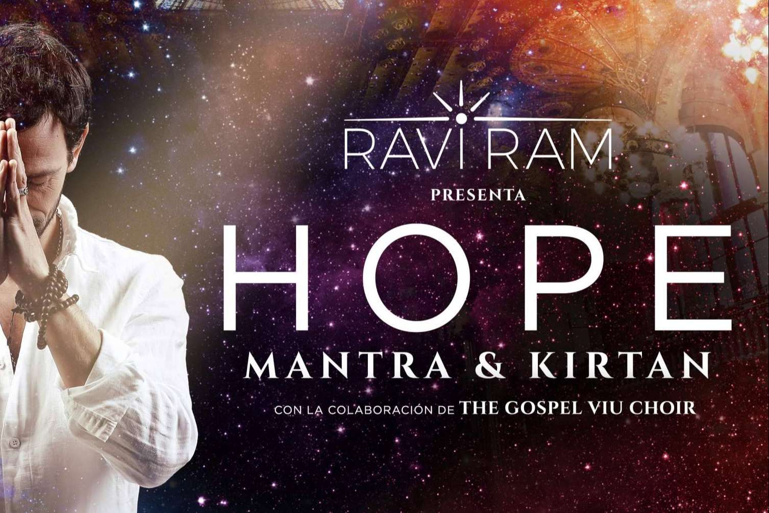 Ravi Ram en el Palau de la Música Catalana con su concierto HOPE, una experiencia para meditar a través del canto