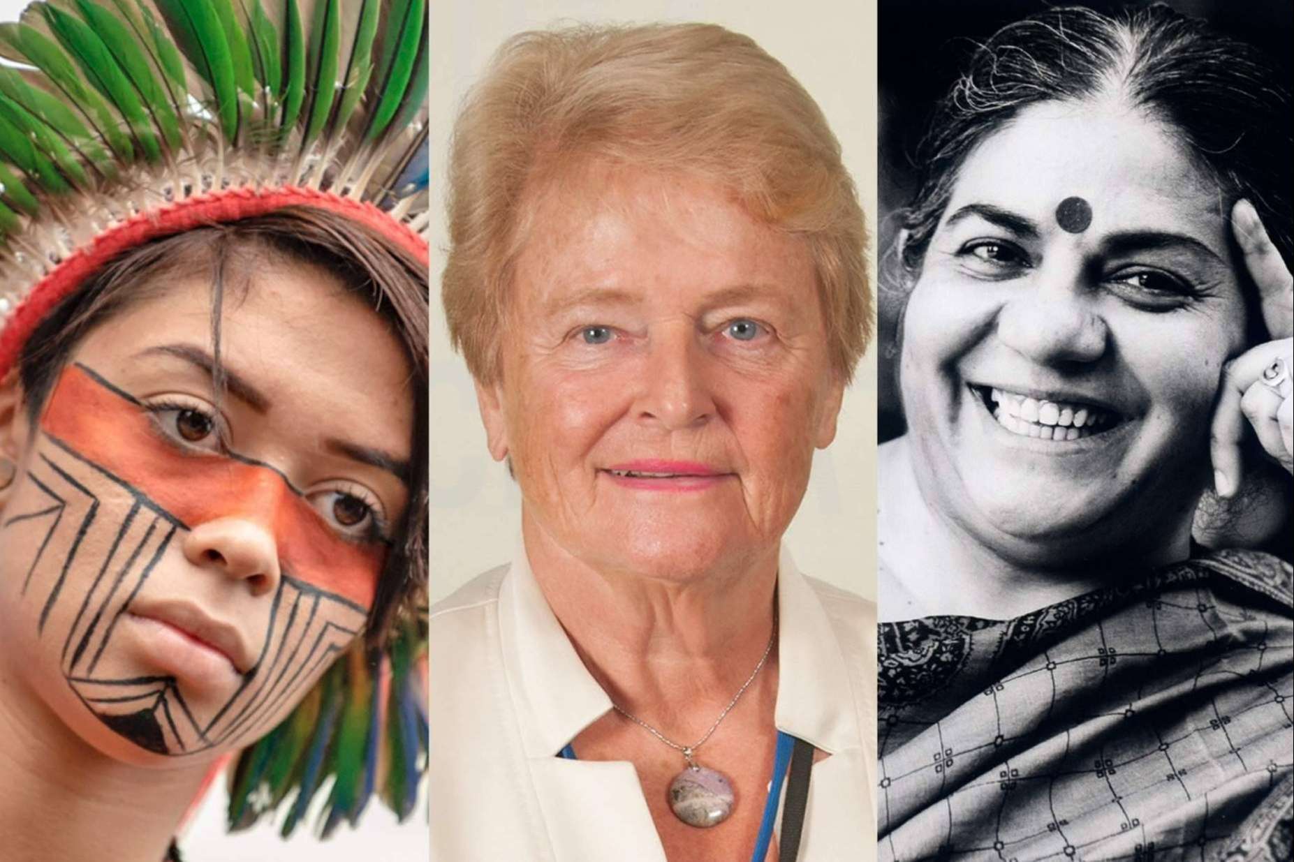 Mujeres en frente de la defensa del planeta