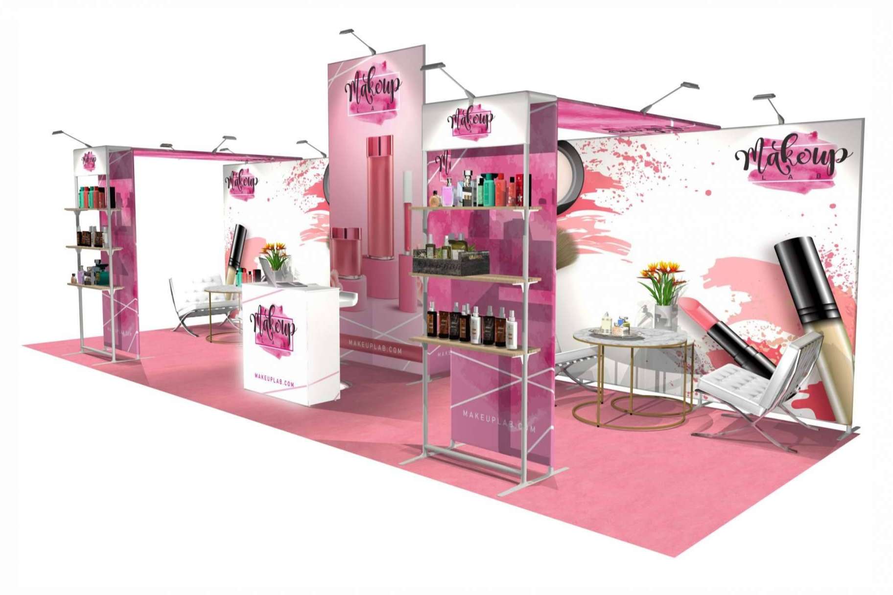 Olika Stands dispone de displays personalizables para eventos en el exterior