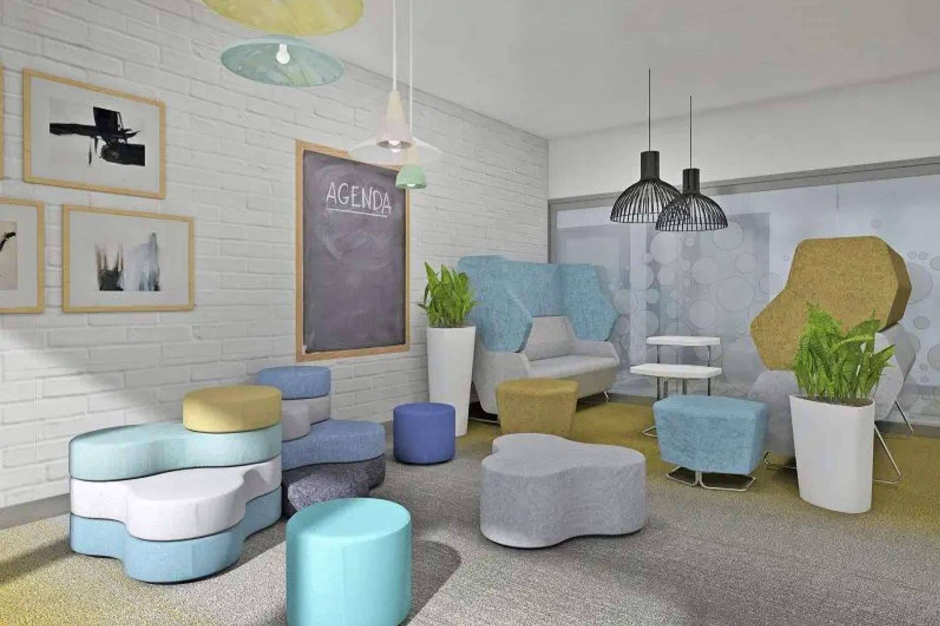Salas de ocio en oficinas para hacer más ameno el día a día de los trabajadores, con Office Deco