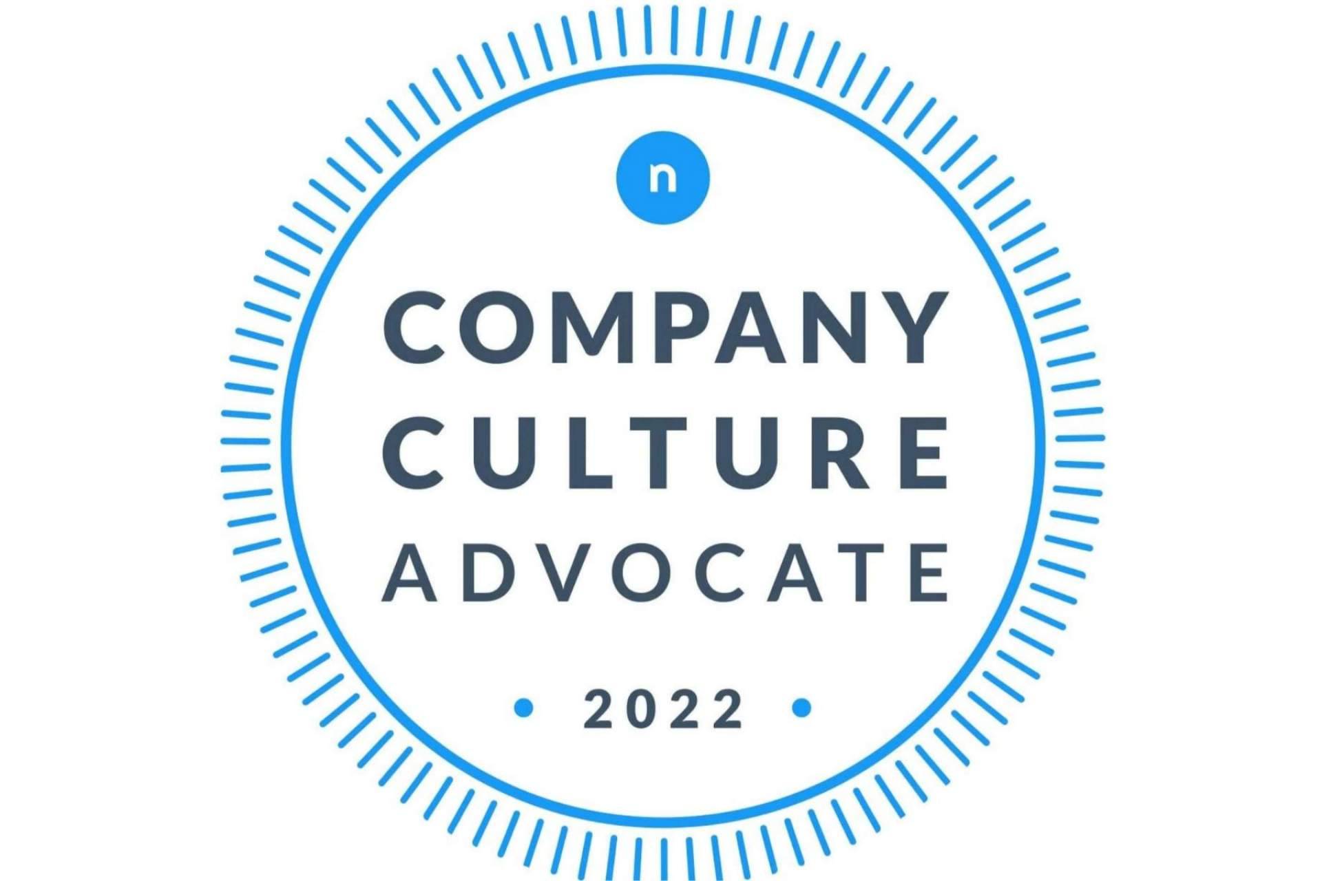 Company Culture Advocate es la insignia de reconocimiento de Nailted que visibiliza la buena cultura de una compañía