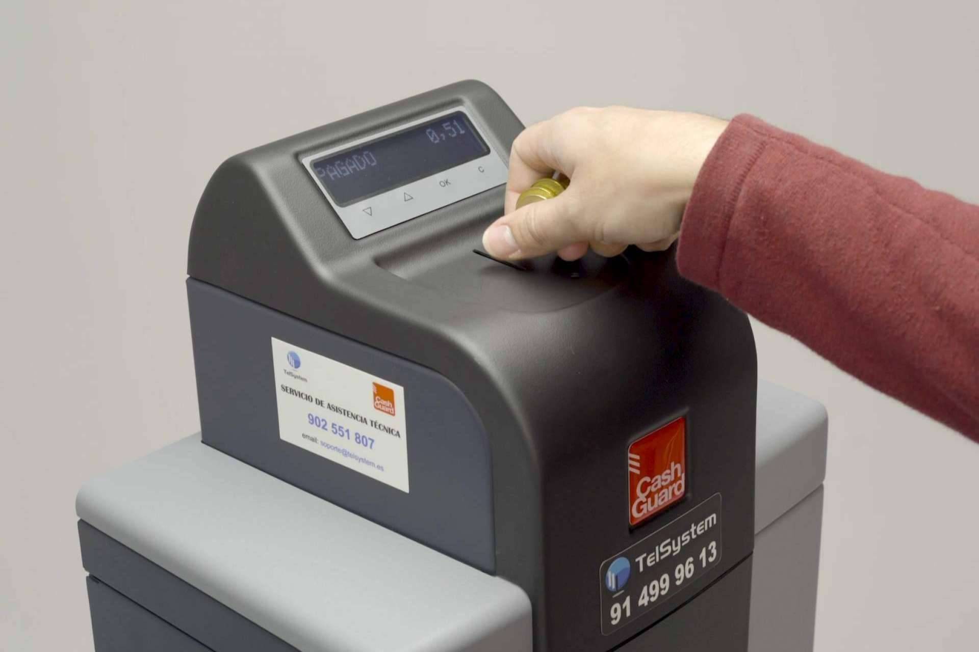 TelSystem proporciona su sistema de gestión eficiente, segura y rápida del dinero en efectivo