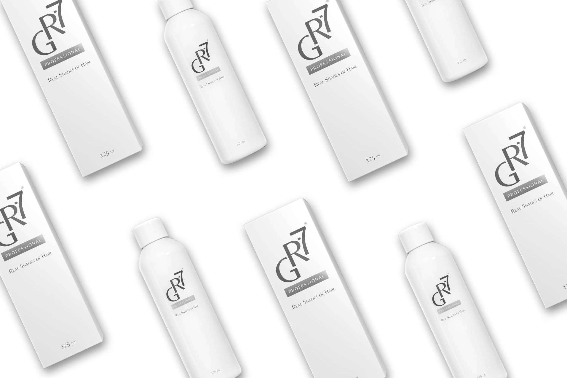 Restauración del color del cabello natural para disimular las canas con GR-7