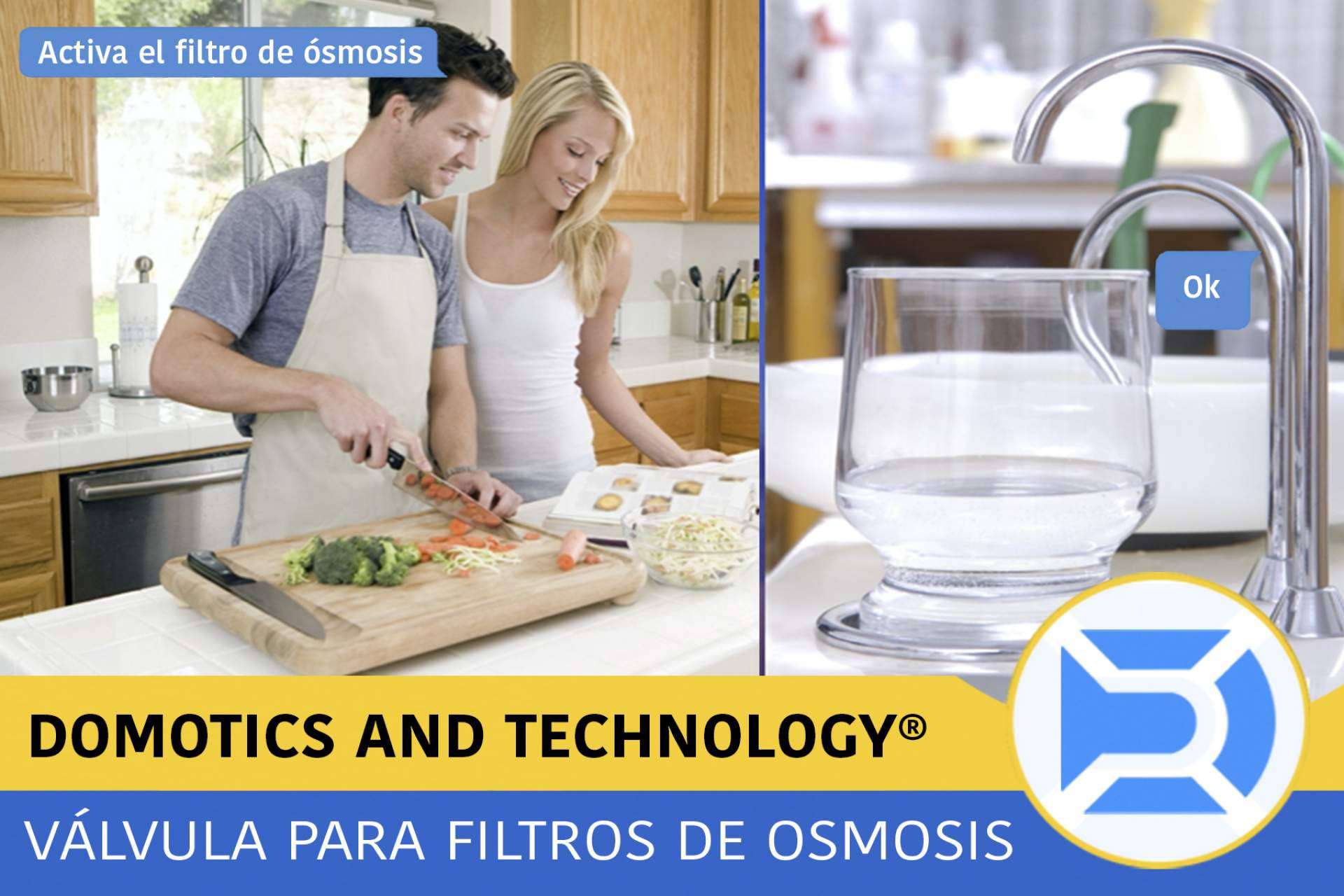 Domotics and Technology ha desarrollado una válvula inteligente para que el usuario pueda disponer de agua osmotizada siempre