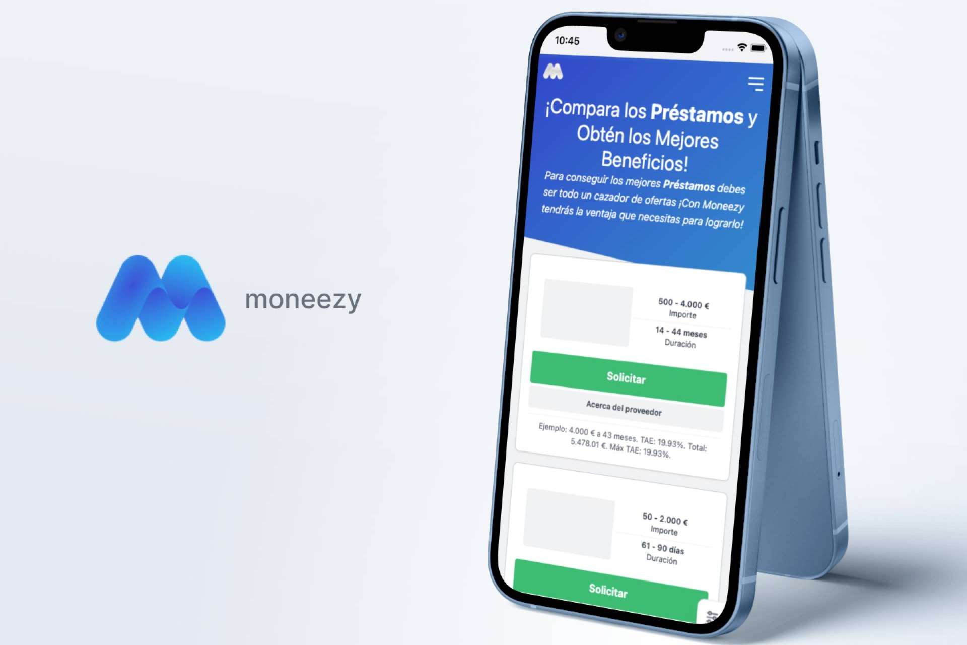 Moneezy, la app para considerar todos los préstamos por los que optar
