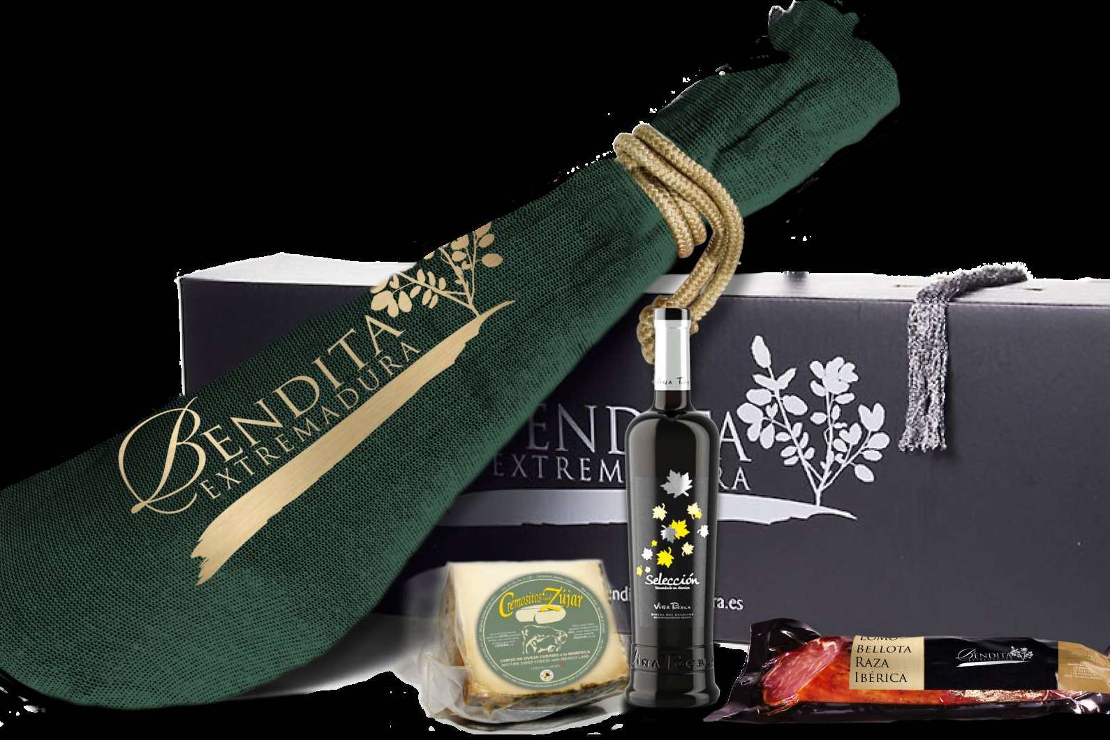 Bendita Extramadura ofrece cestas gourmet con gran variedad de productos