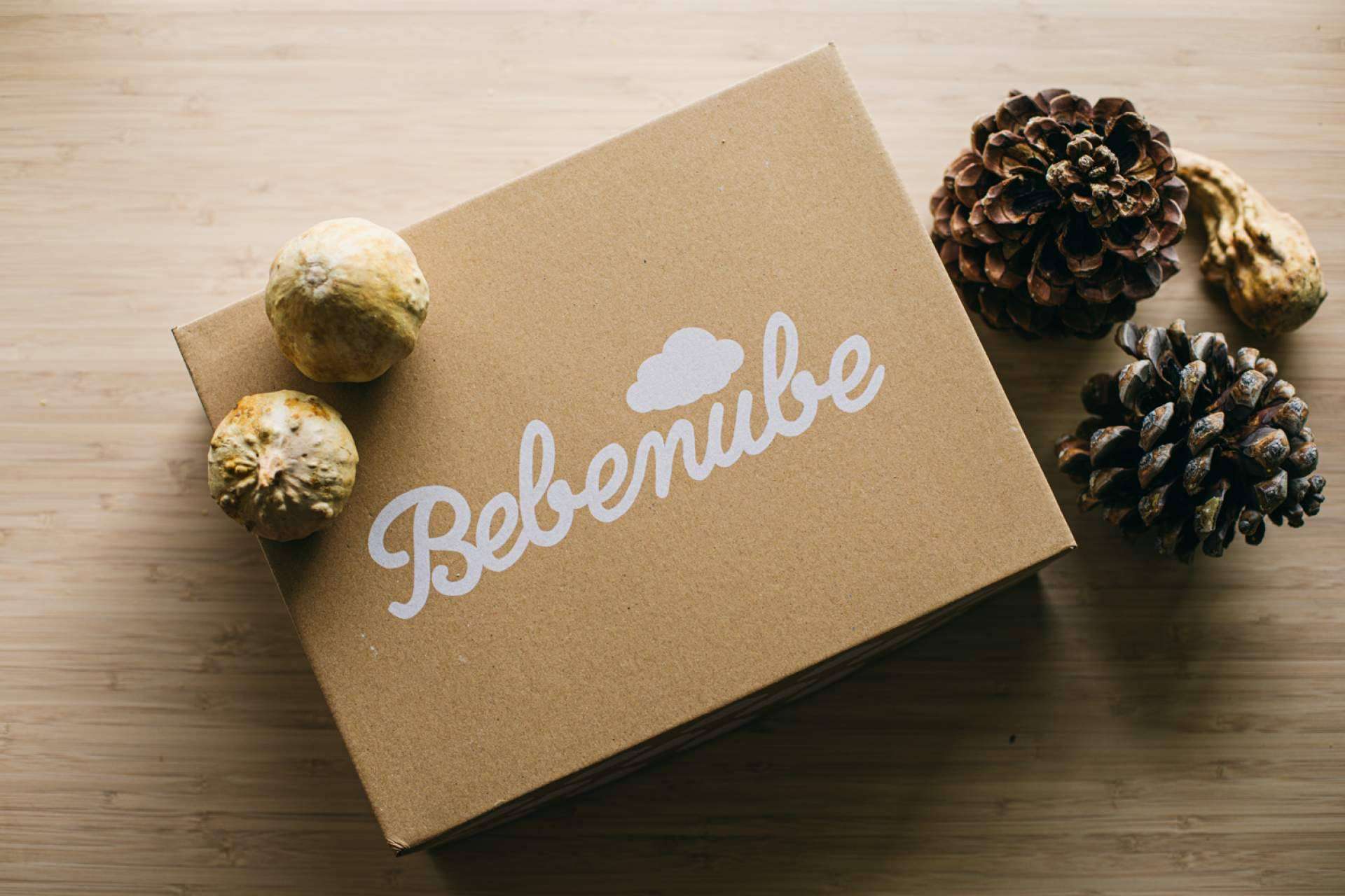 Un servicio de suscripción para padres y madres que mensualmente envía una caja con productos para bebés, Bebenube