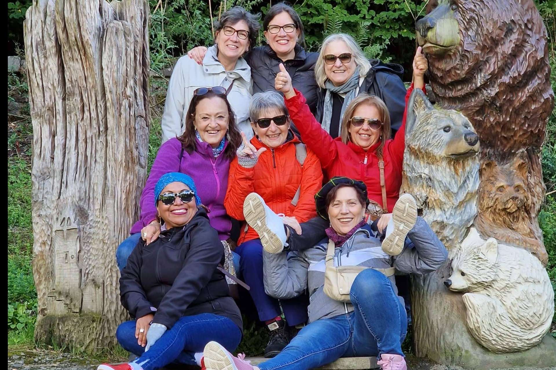 Viajar sola en grupo