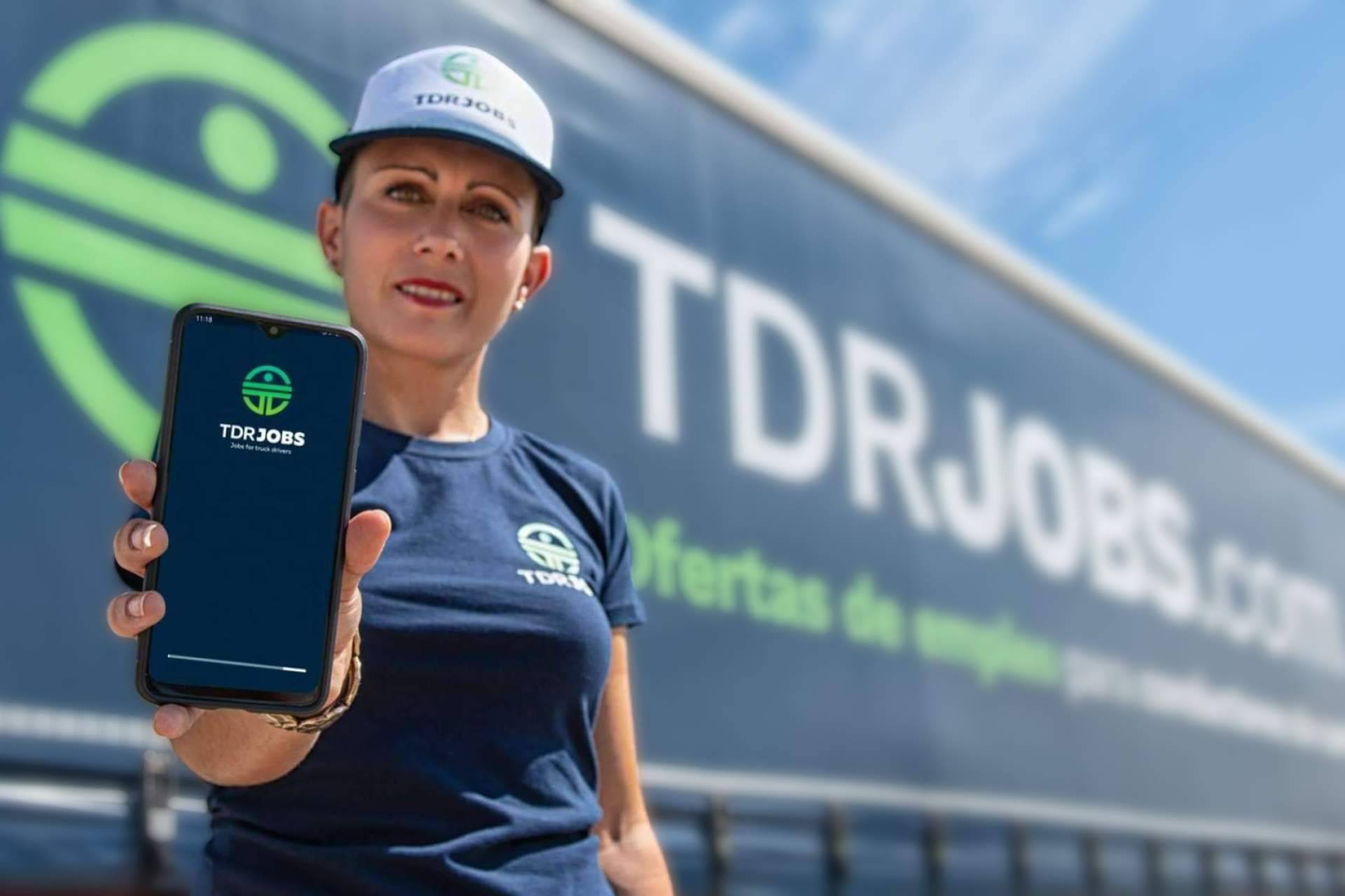 Presentación de la aplicación de TDRJOBS, un portal de empleo líder en la captación de conductores