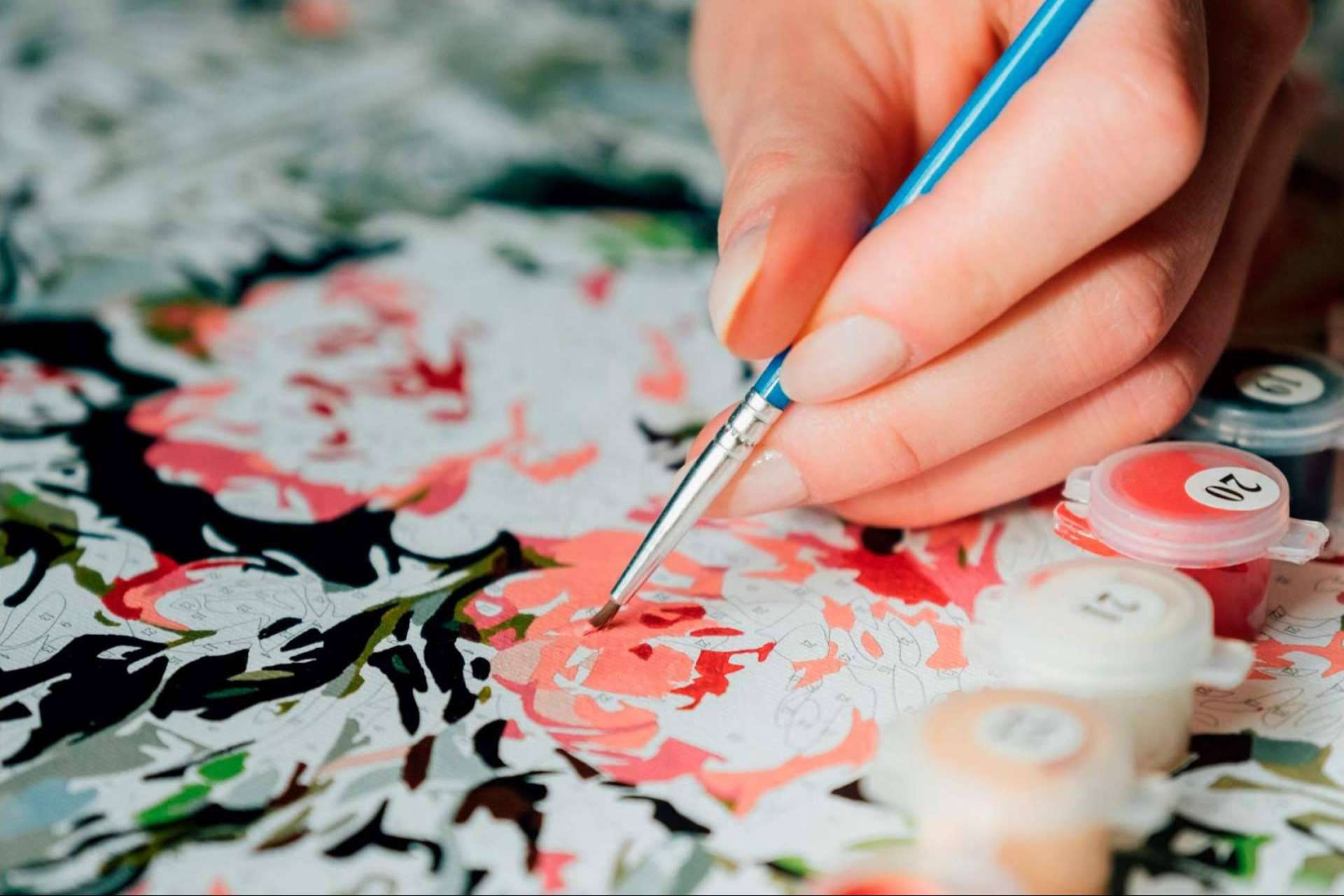 Un regalo especial para estas navidades, cuadros para pintar por números
