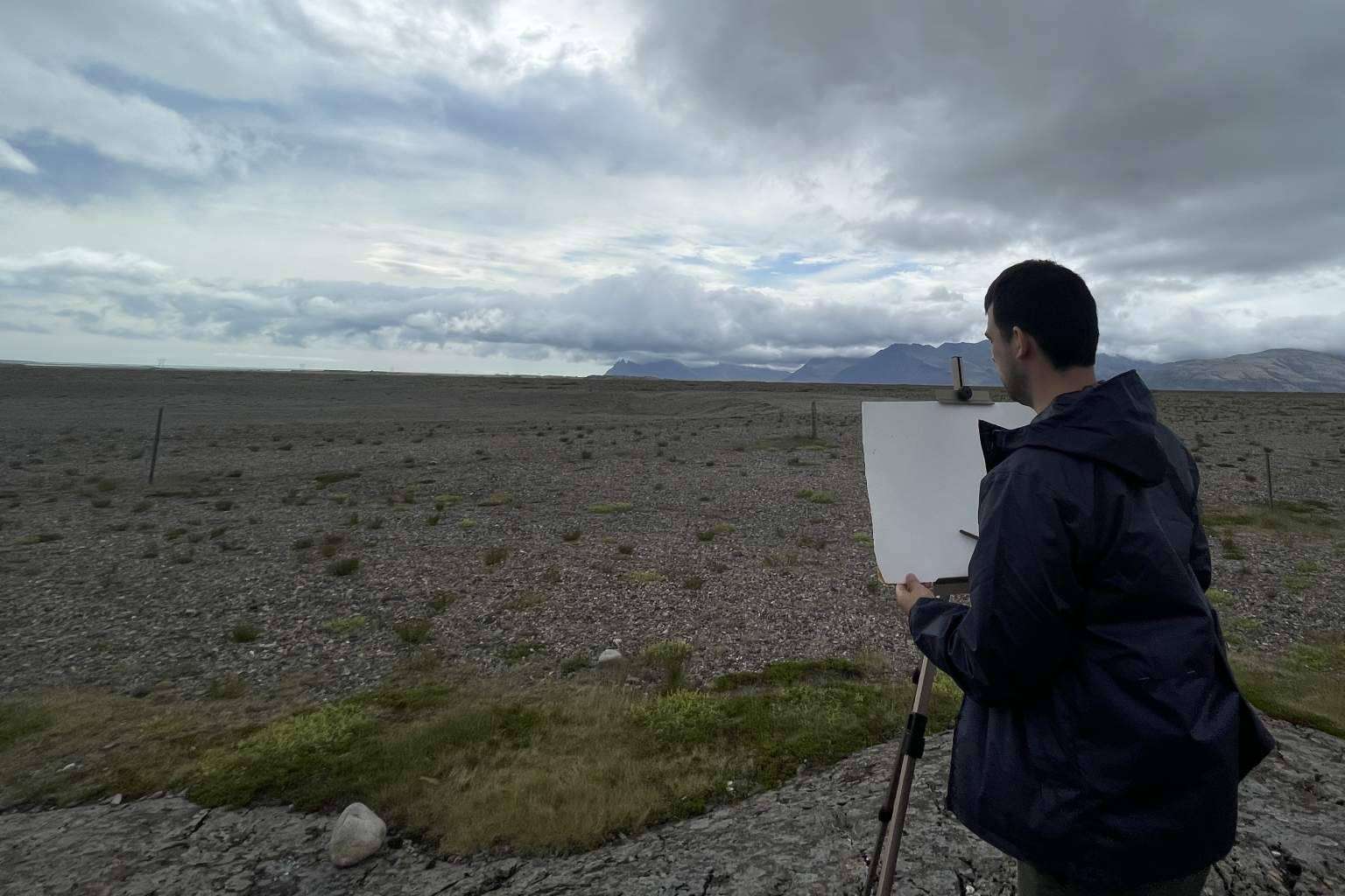 Vicente García Fuentes, el artista que ha formado parte del jurado en la exposición más importante de acuarela en Islandia