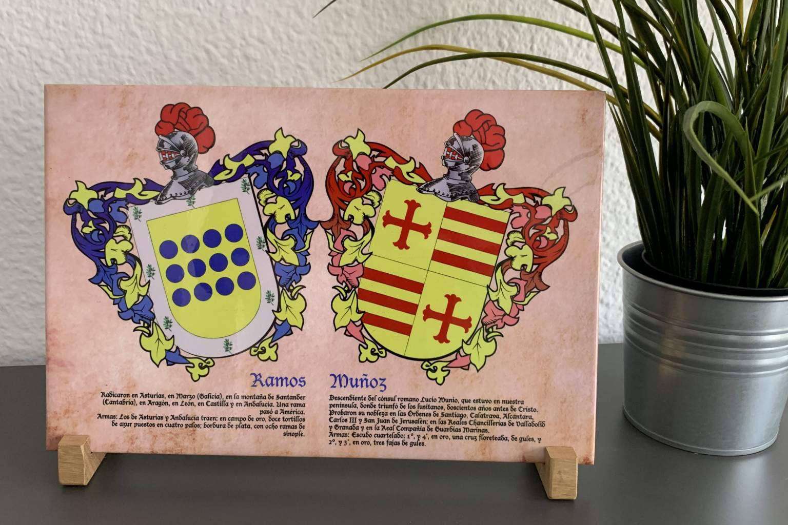 Tienda Heráldica y sus azulejos con escudos heráldicos