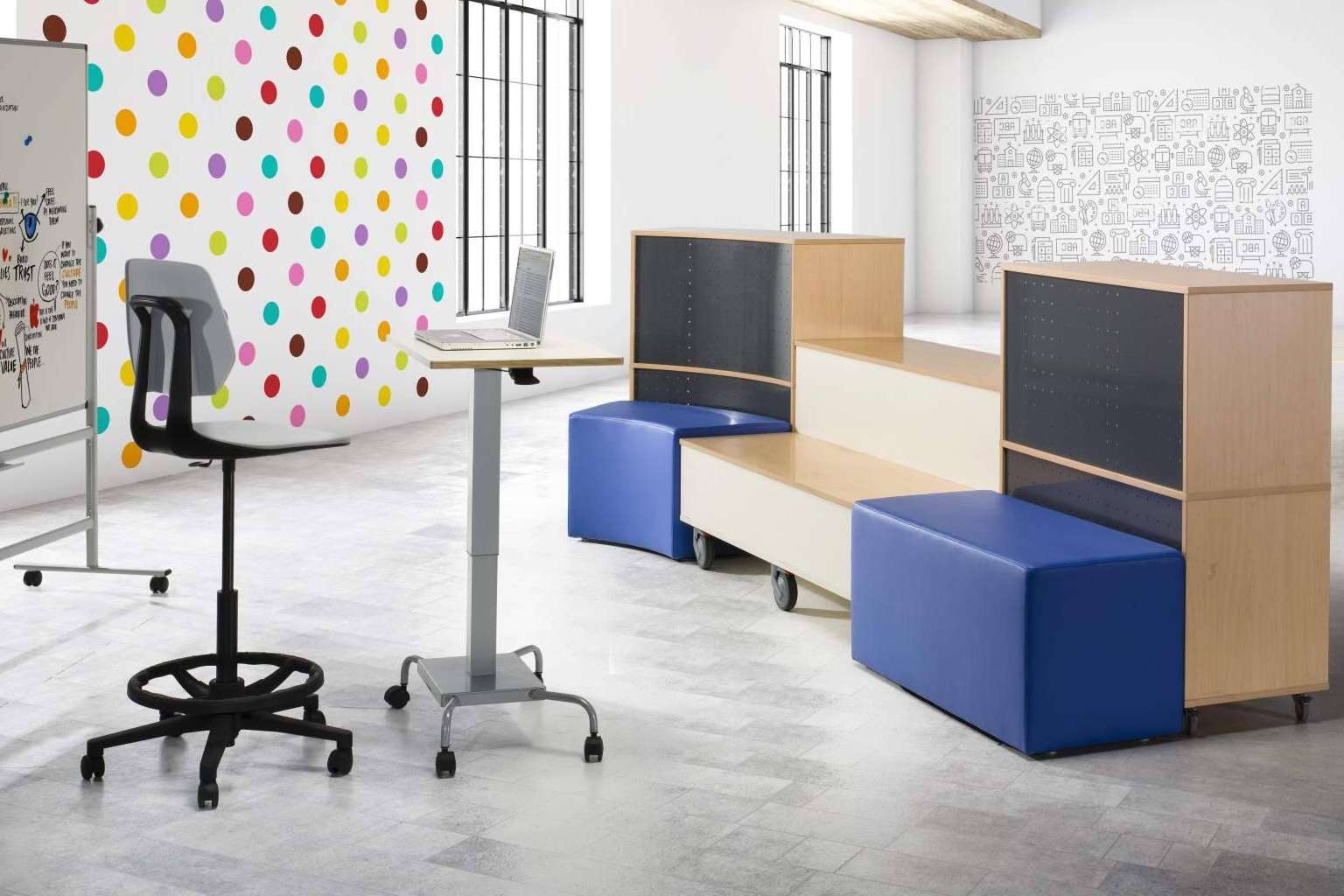 Nueva colección Creative Concept para centros educativos de Sacai mobiliario