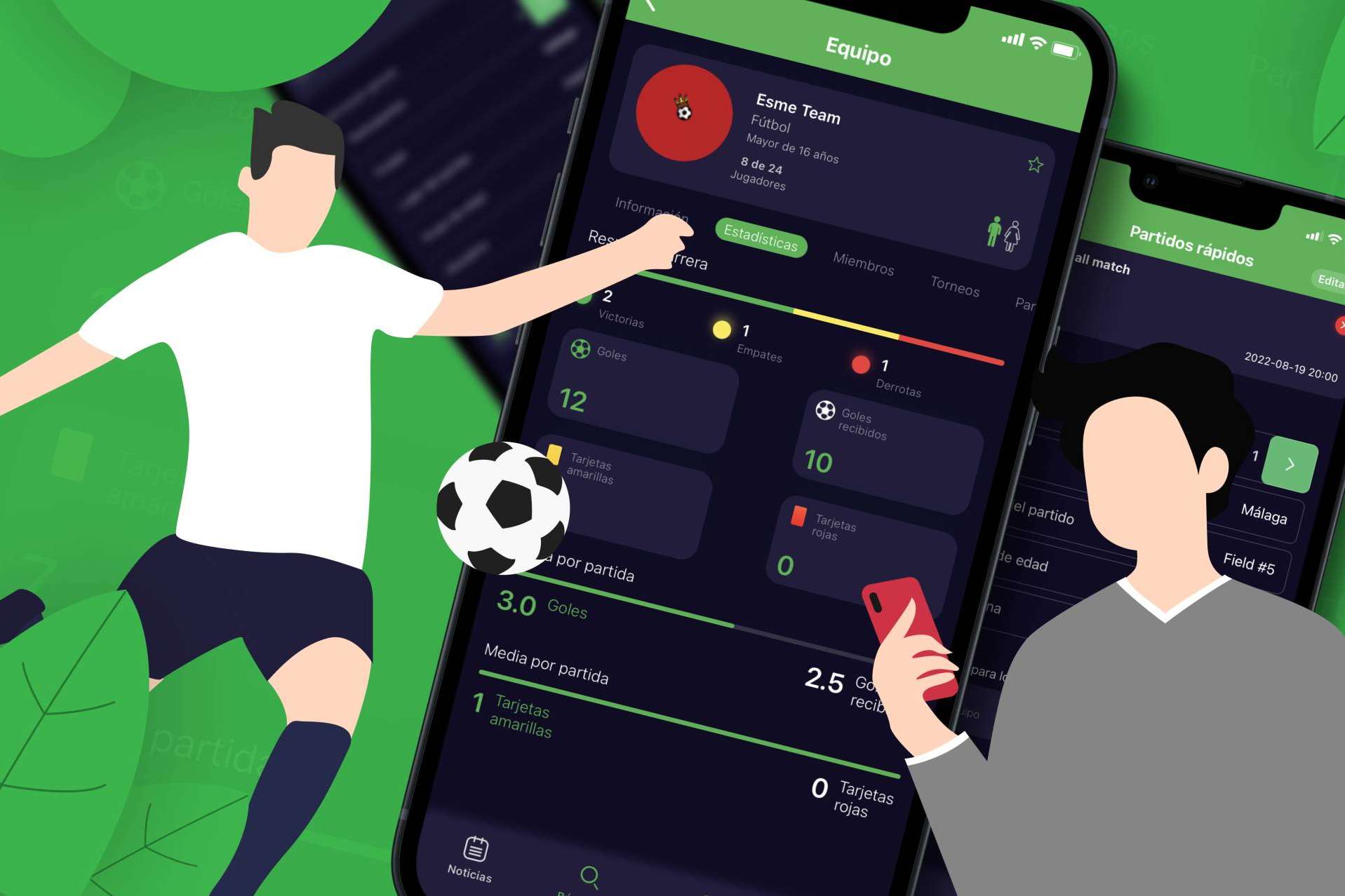 El nuevo software para la organización de partidos de fútbol y streetball de ESMEsoft