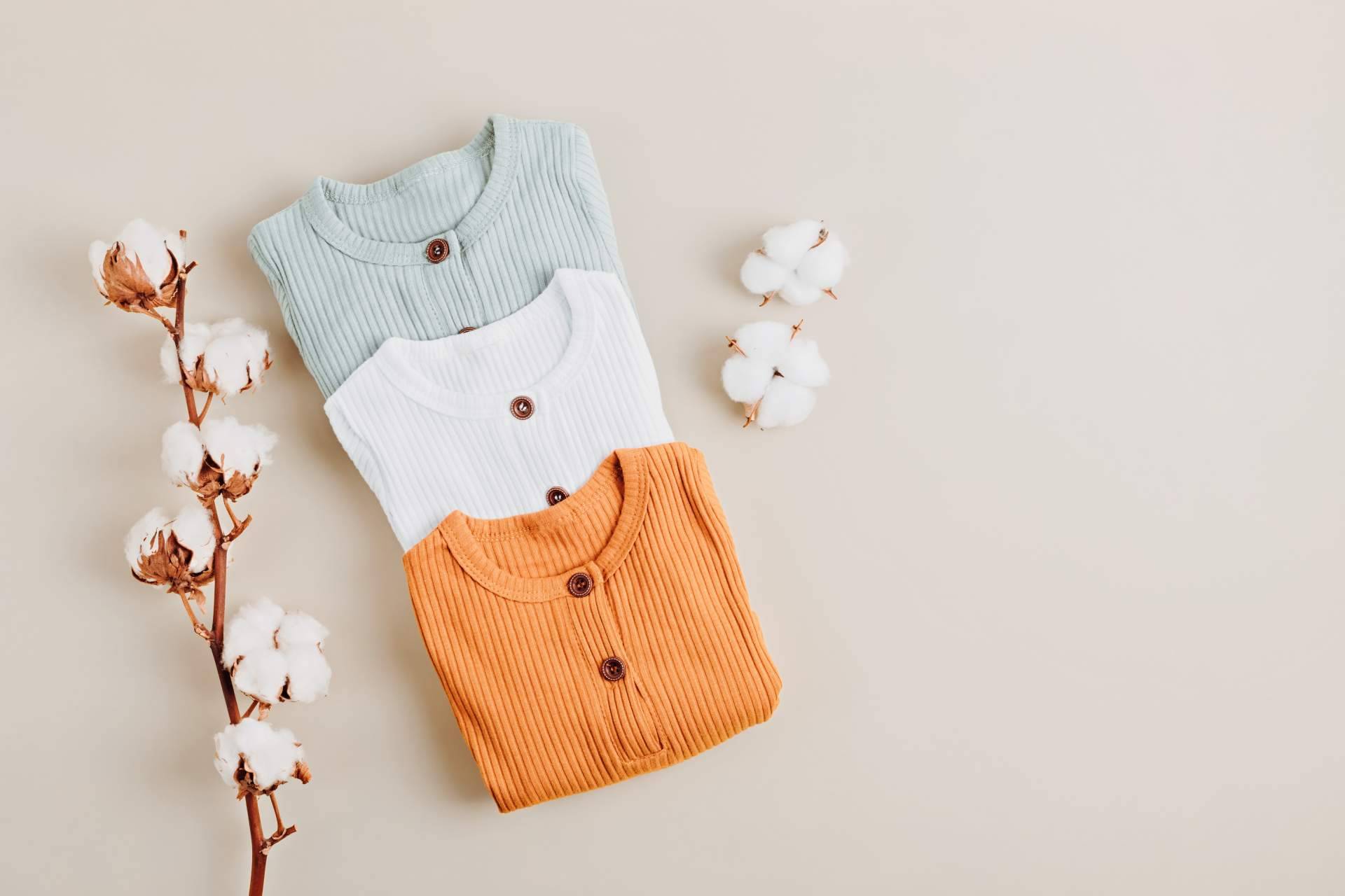 La ropa de bebé con tejido de punto de Baúl de Algodón