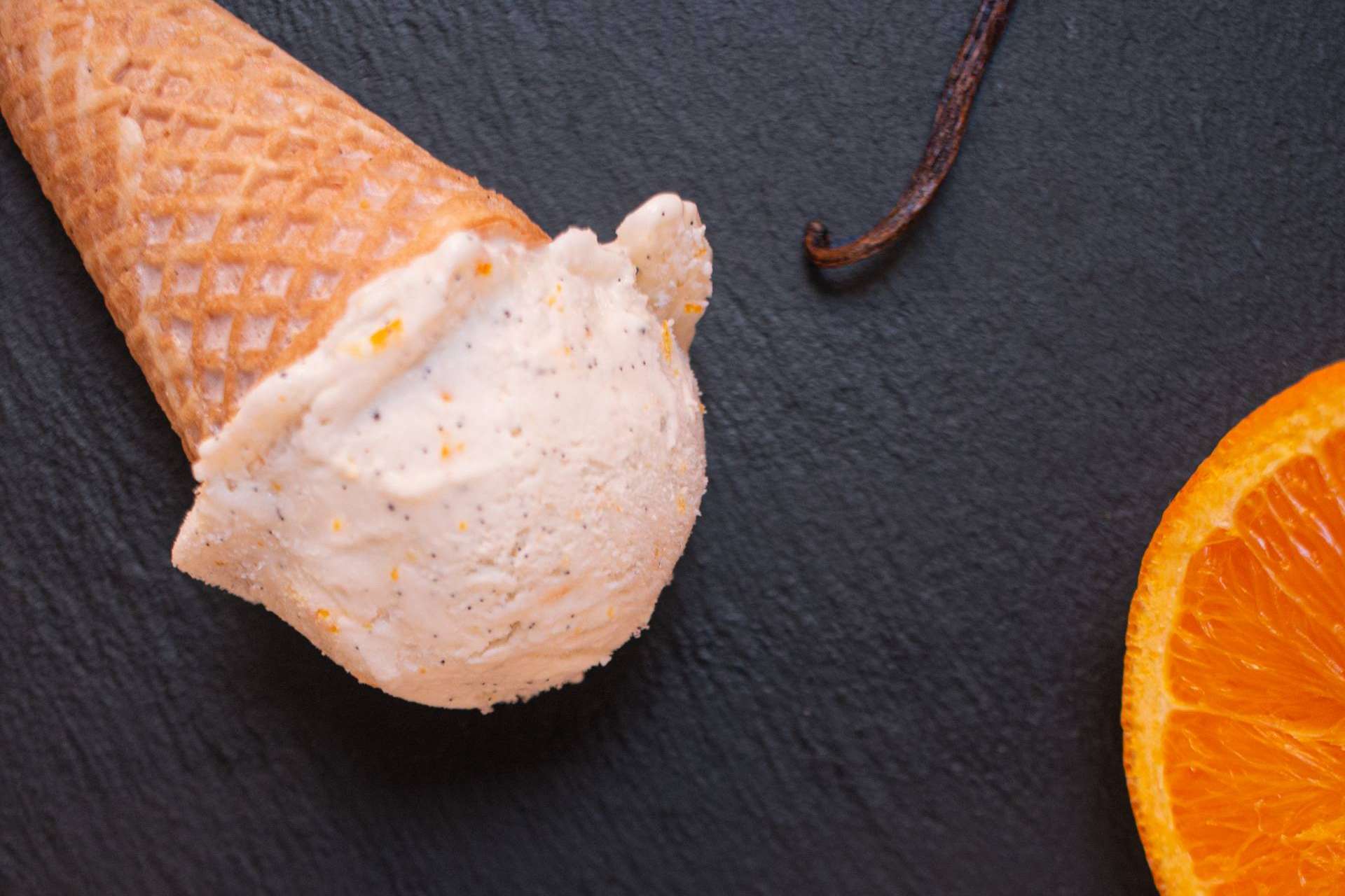 Helado de vainilla de Madagascar con naranja de Valencia, el nuevo sabor de GrinGrin Foods