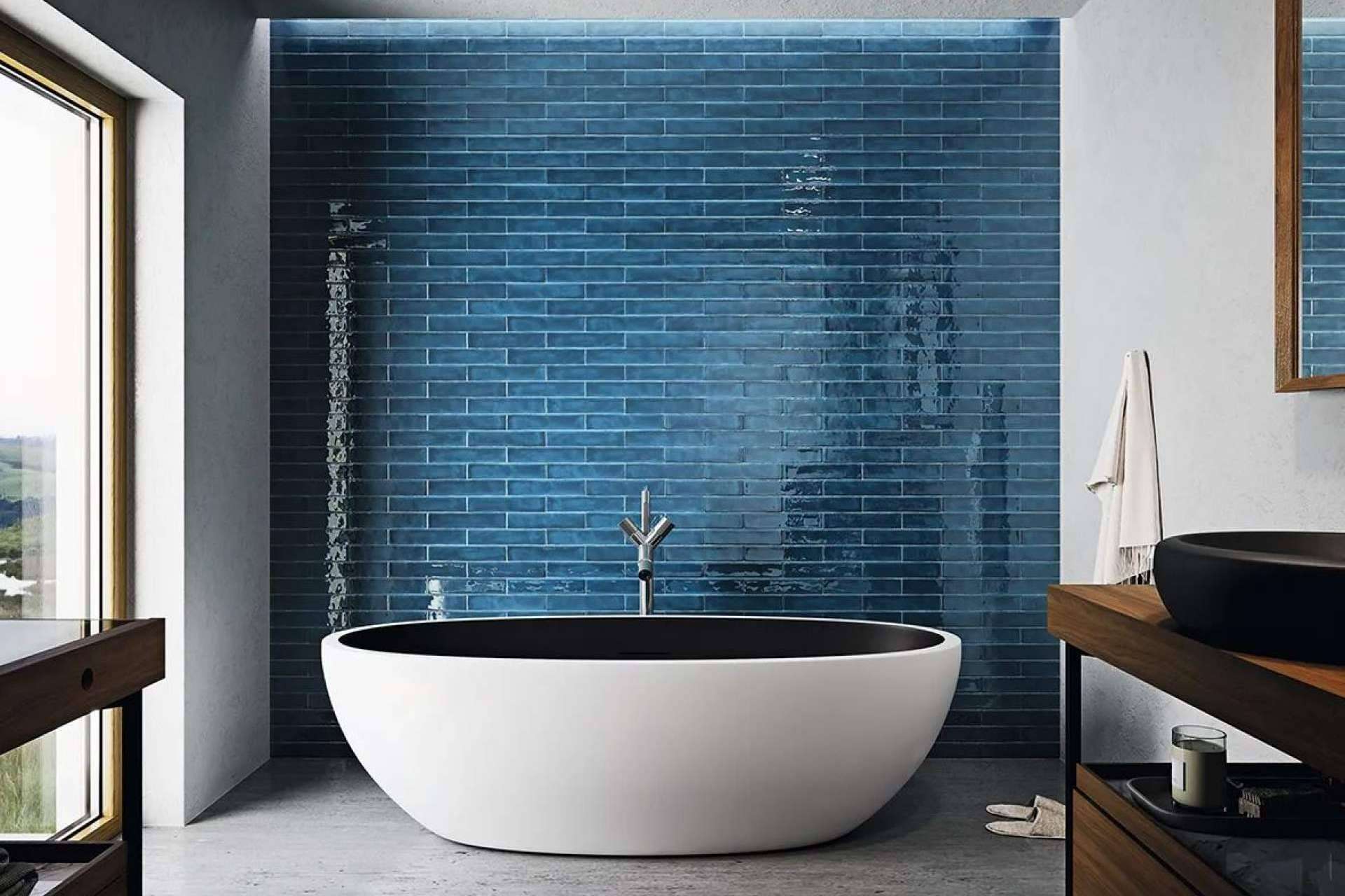 La clave para un espacio funcional y deslumbrante es el uso de azulejos para baño