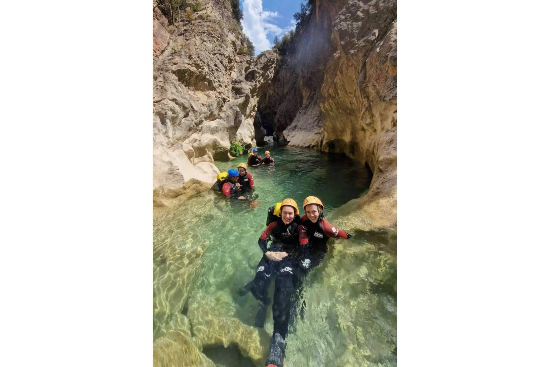 Barranquismo en Sierra de Guara, uno de los entornos idílicos para practicar canyoning Espagne