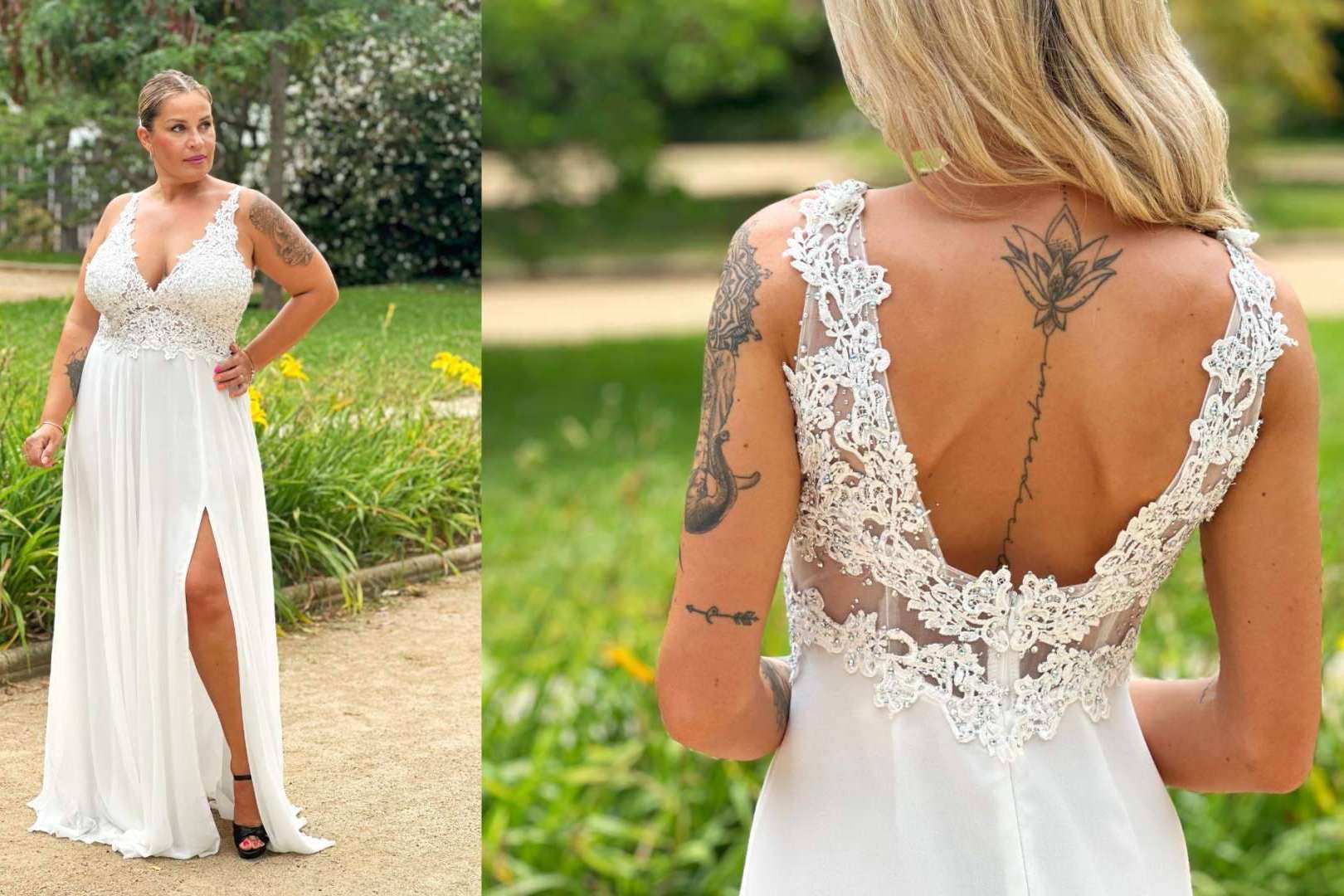 Vestidos Araya; el modelo más vendido en gala ahora disponible para novias, con tallas para todas