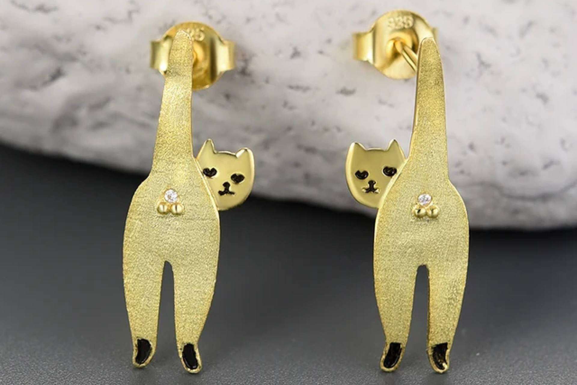 Pendientes artesanales de plata de Kitara