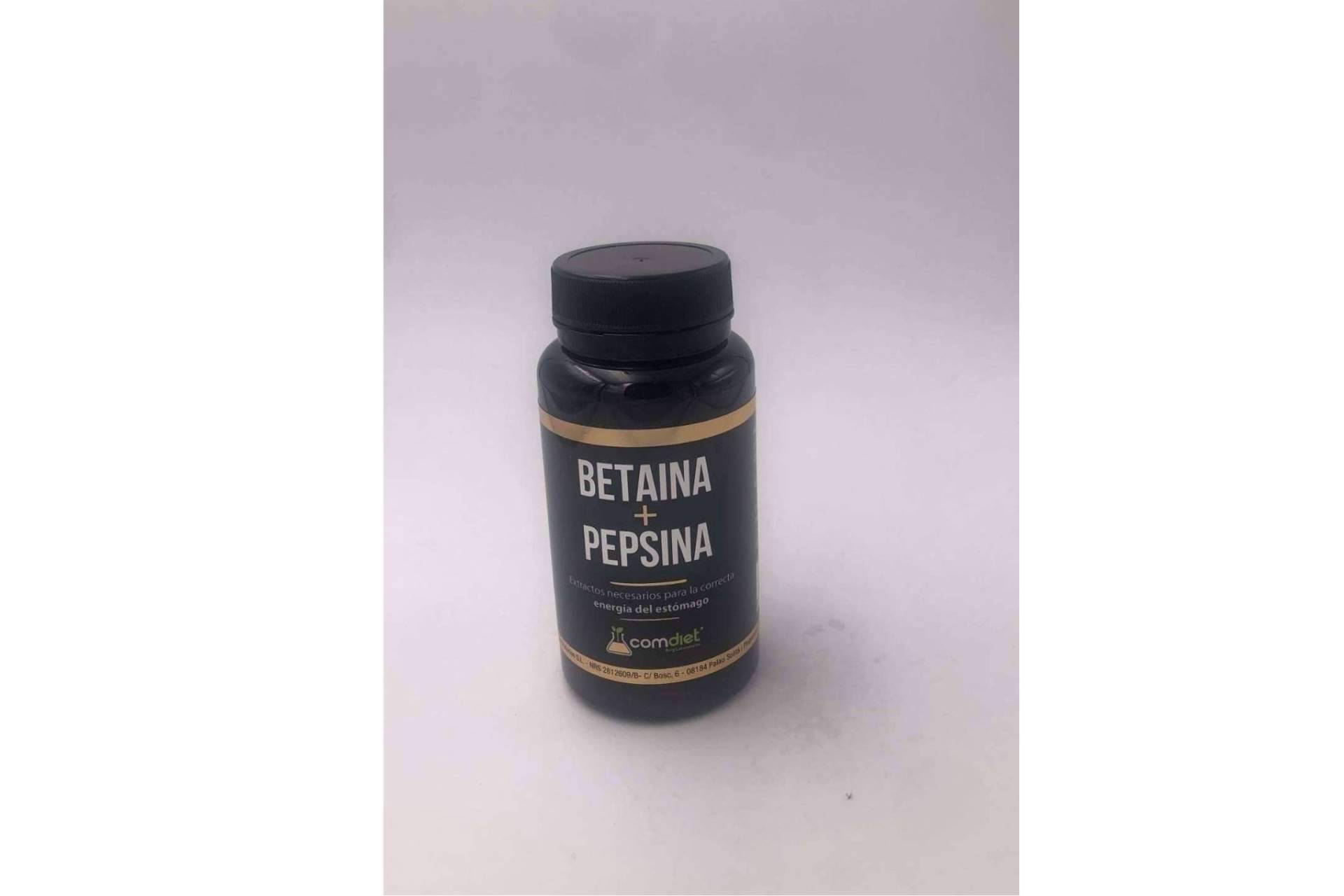 Tratar los problemas de estómago con betaína y pepsina, complementos alimenticios de Comdiet Roig Laboratorios