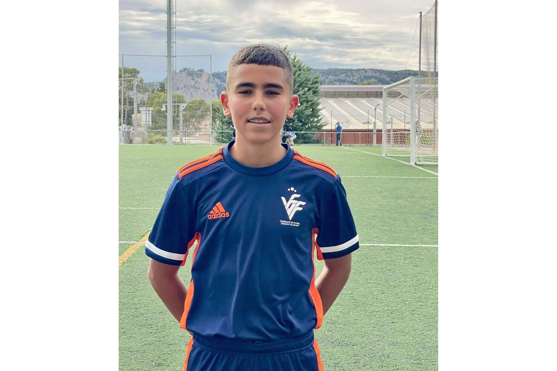 Roi López, la promesa del fútbol de 14 años