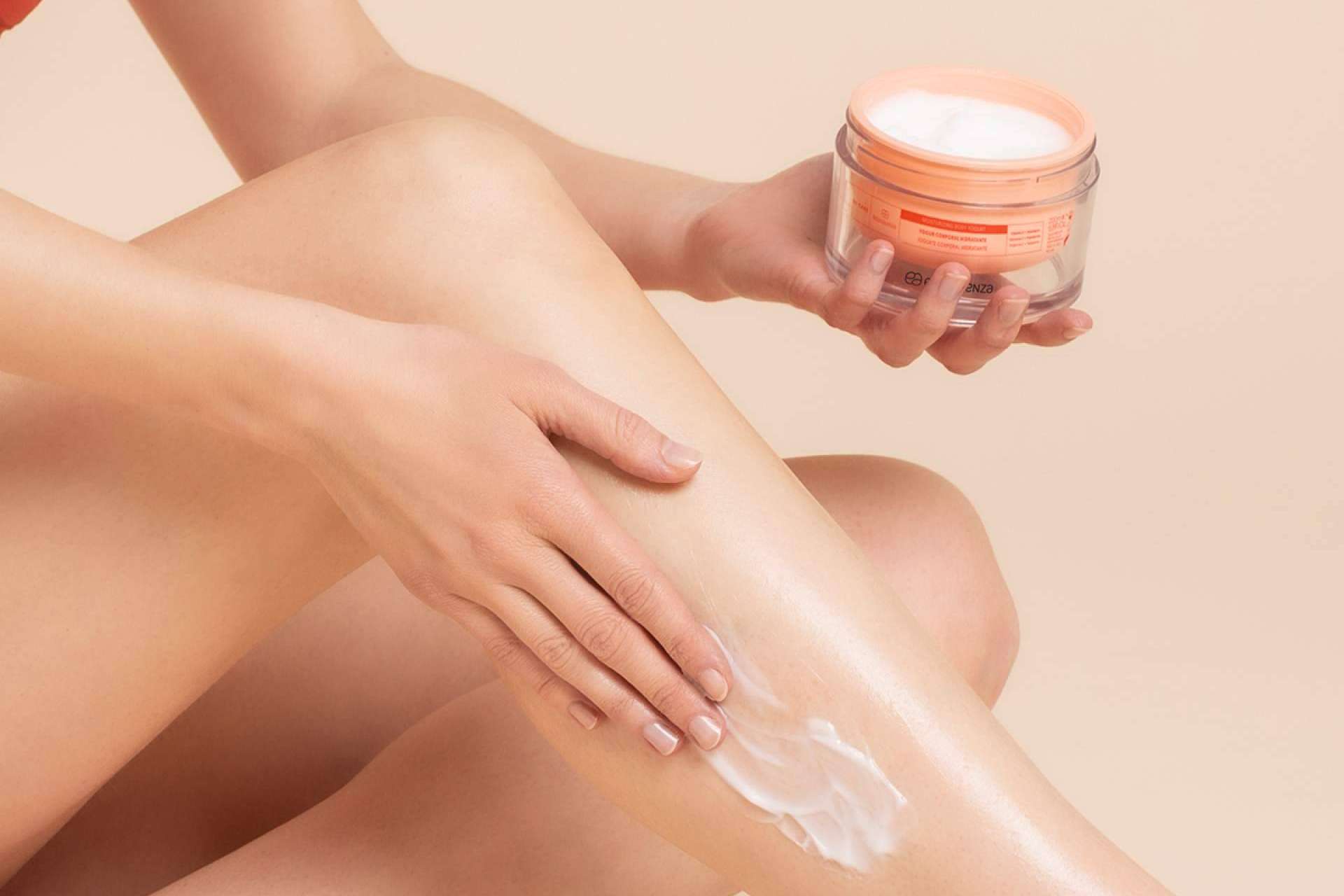 El yogur corporal es una crema hidratante para el cuidado corporal
