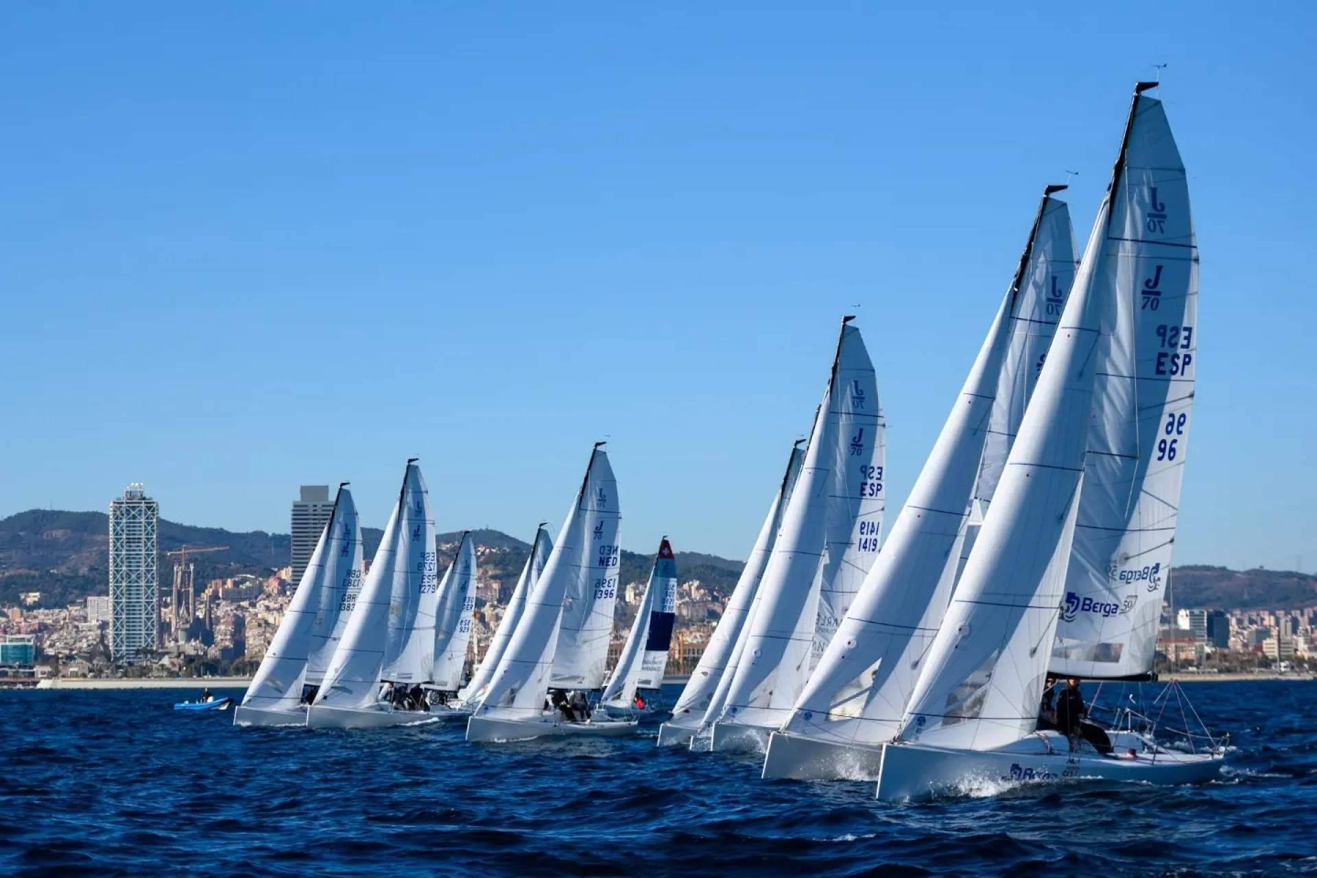 'HangTen - Hmnos. Berga' se consolida en el liderato de las Barcelona Winter Series de J70