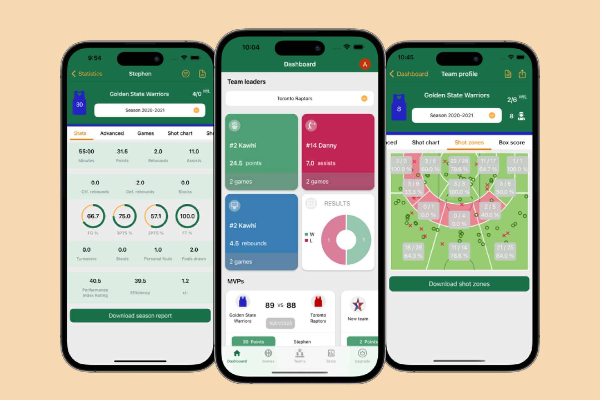 Implementar la app de Basket Stat App para datos estadísticos