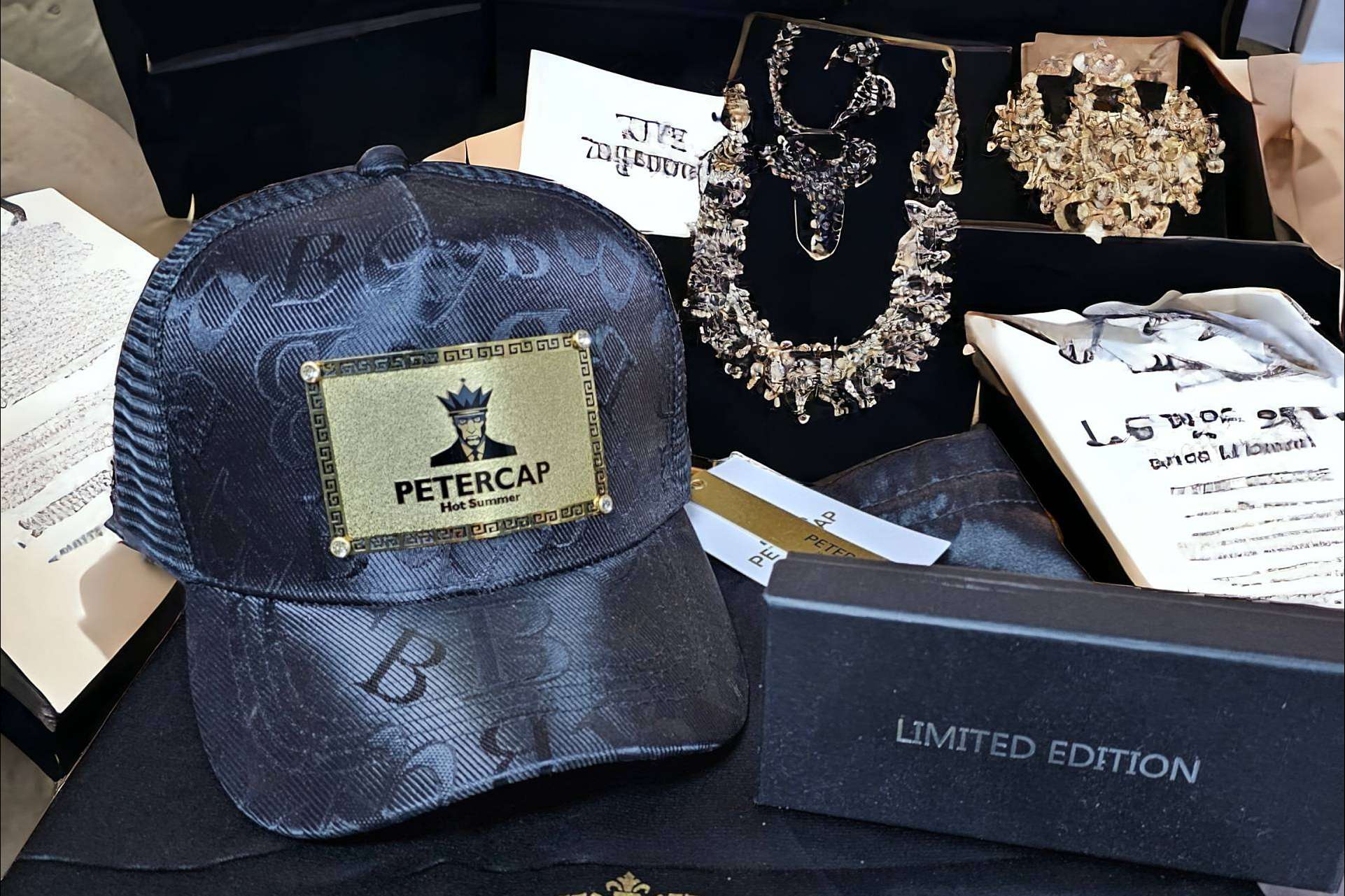 Diseños únicos y de lujo de gorras PETERCAP