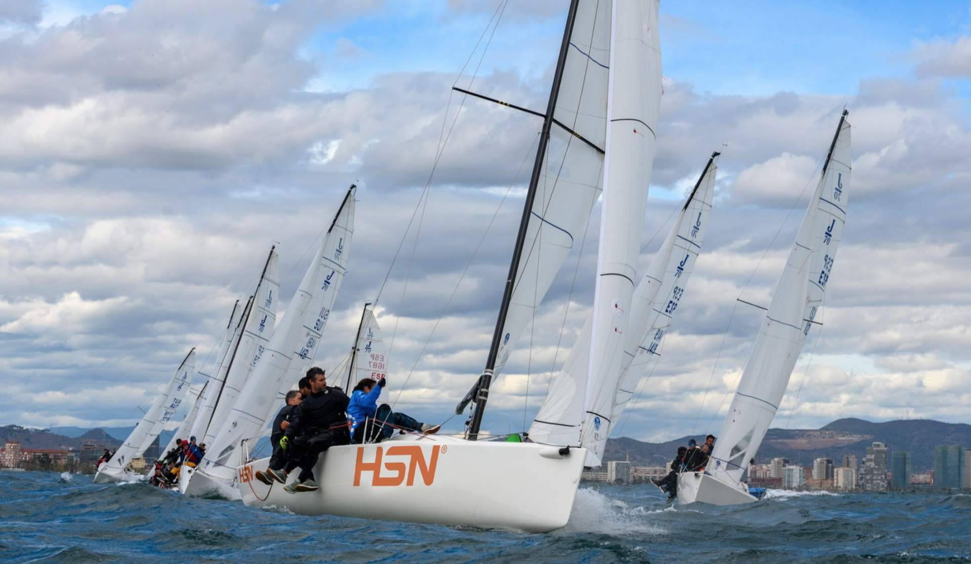 El J70 HSN Sailing Team se estrena ganando en aguas de Barcelona