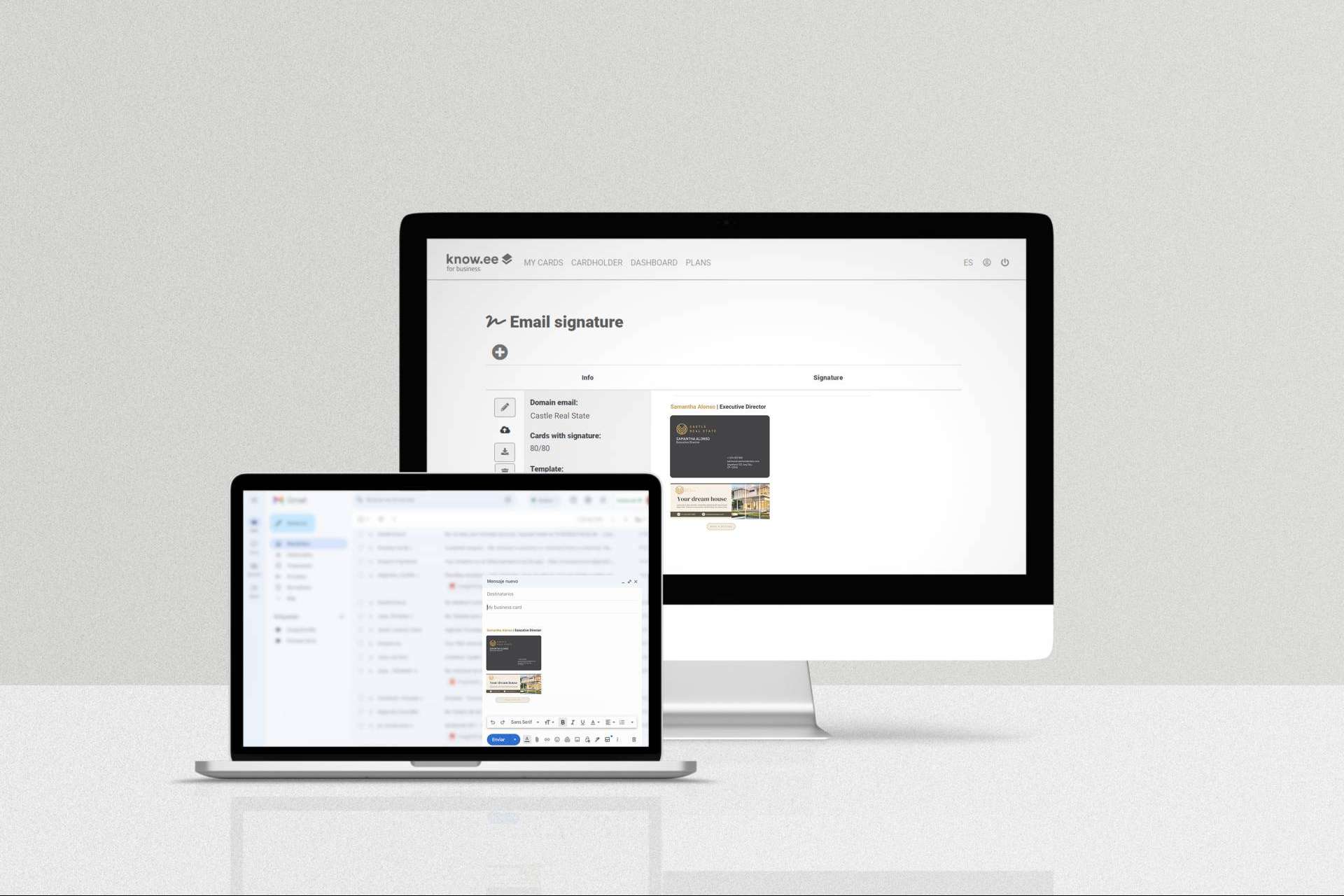 Maximizar el impacto de los correos empresariales, gestionando firmas de correo en un solo lugar con Know.ee