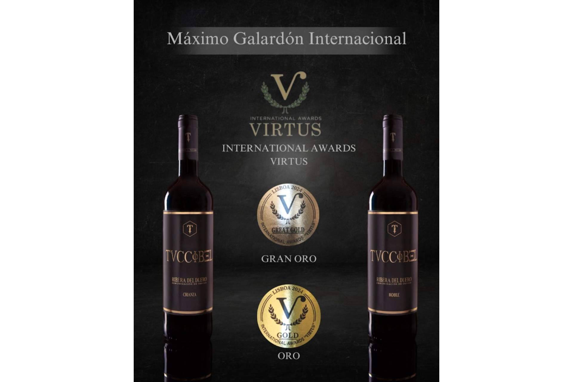 Los vinos Tuccibel reciben el máximo Galardón Internacional de Virtus por su excelencia